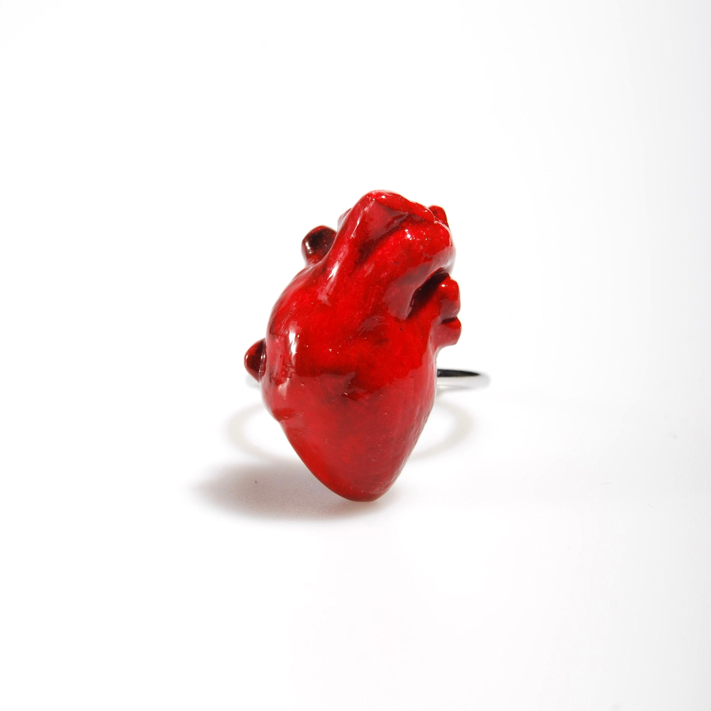 Anello Cuore Anatomico - Base Sottile