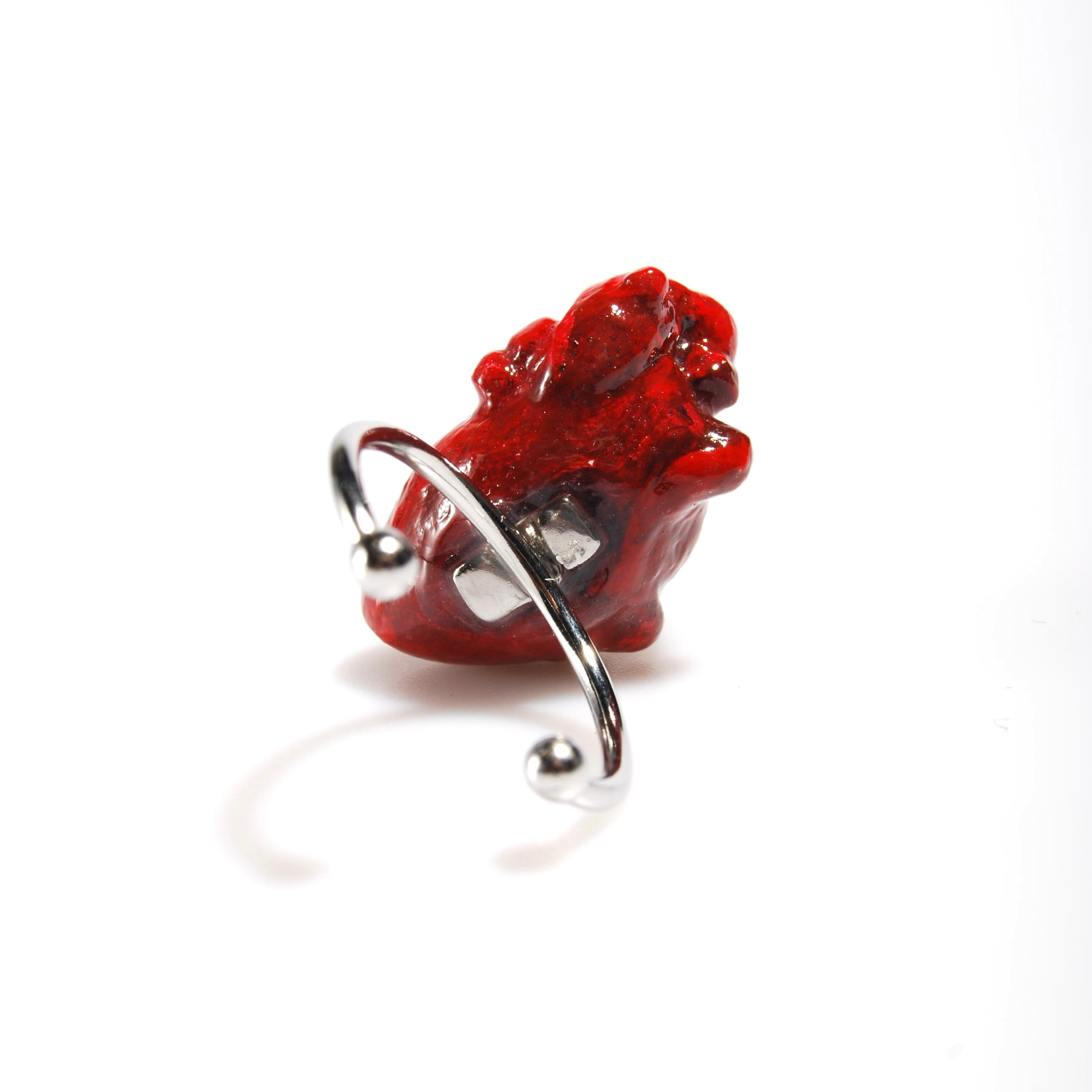 Anello Cuore Anatomico - Base Sottile