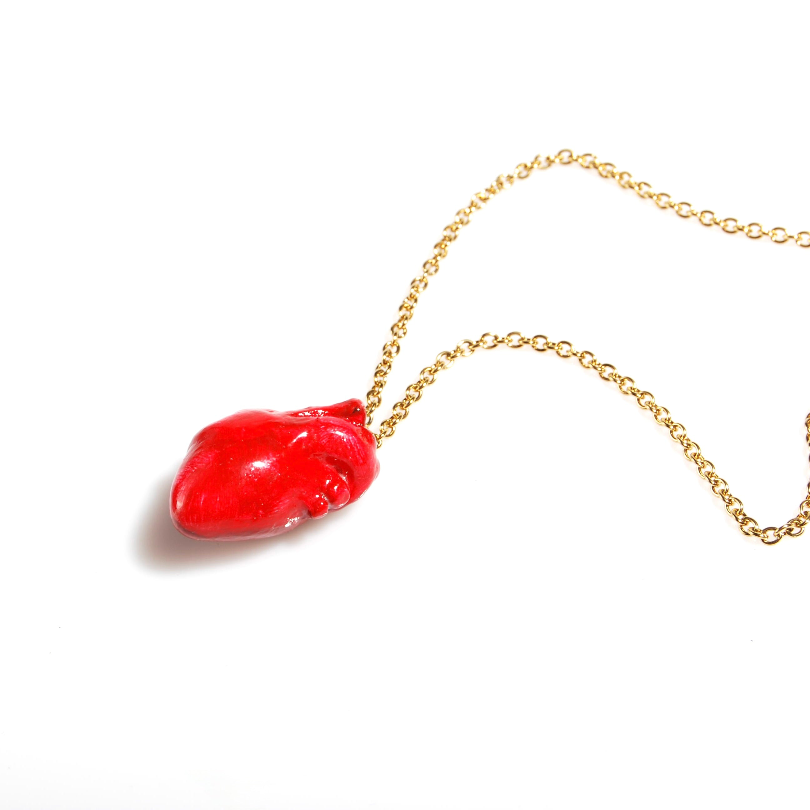 Collana Cuore Anatomico - Catena Sottile