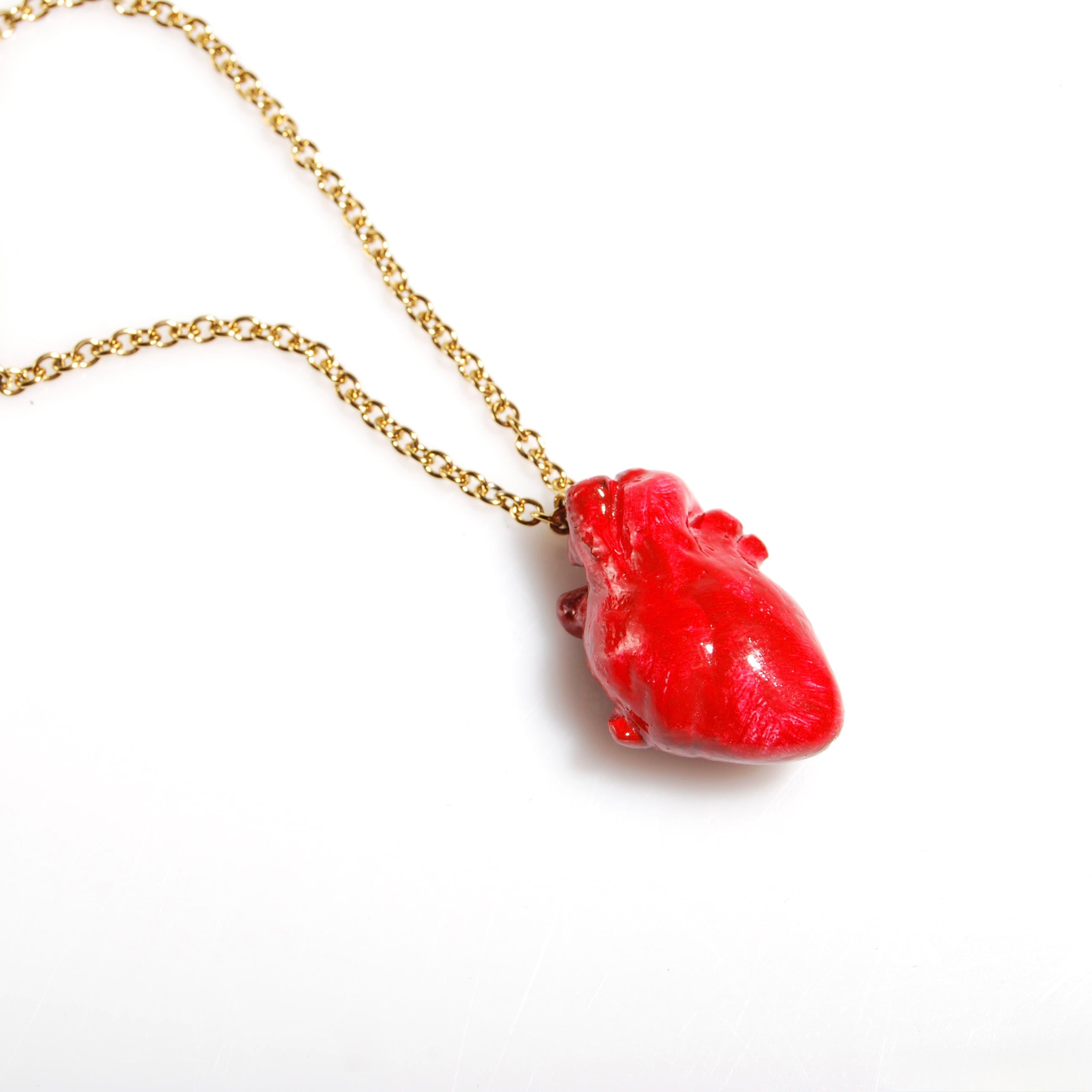 Collana Cuore Anatomico - Catena Sottile