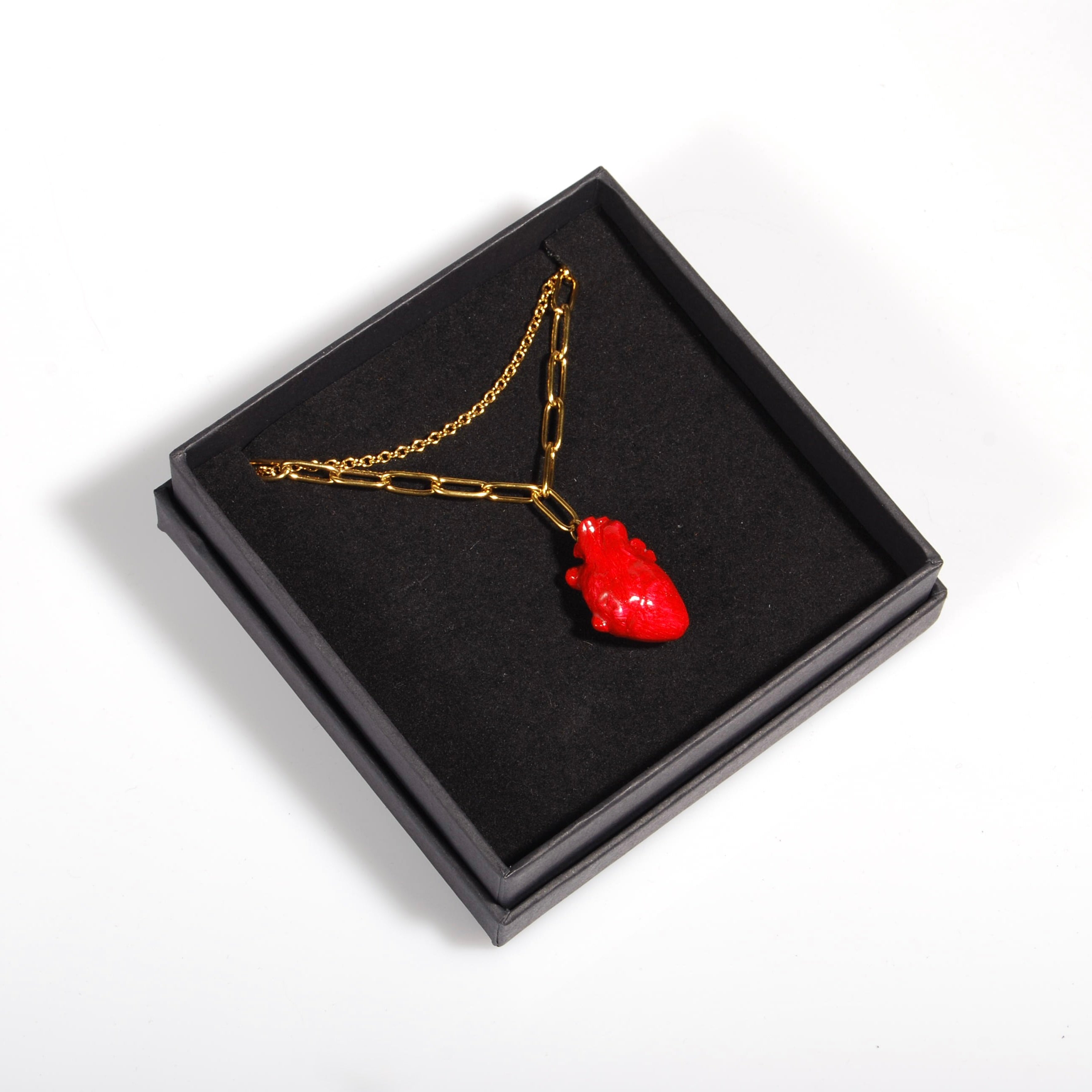 Collana Cuore Anatomico - Catena Doppia