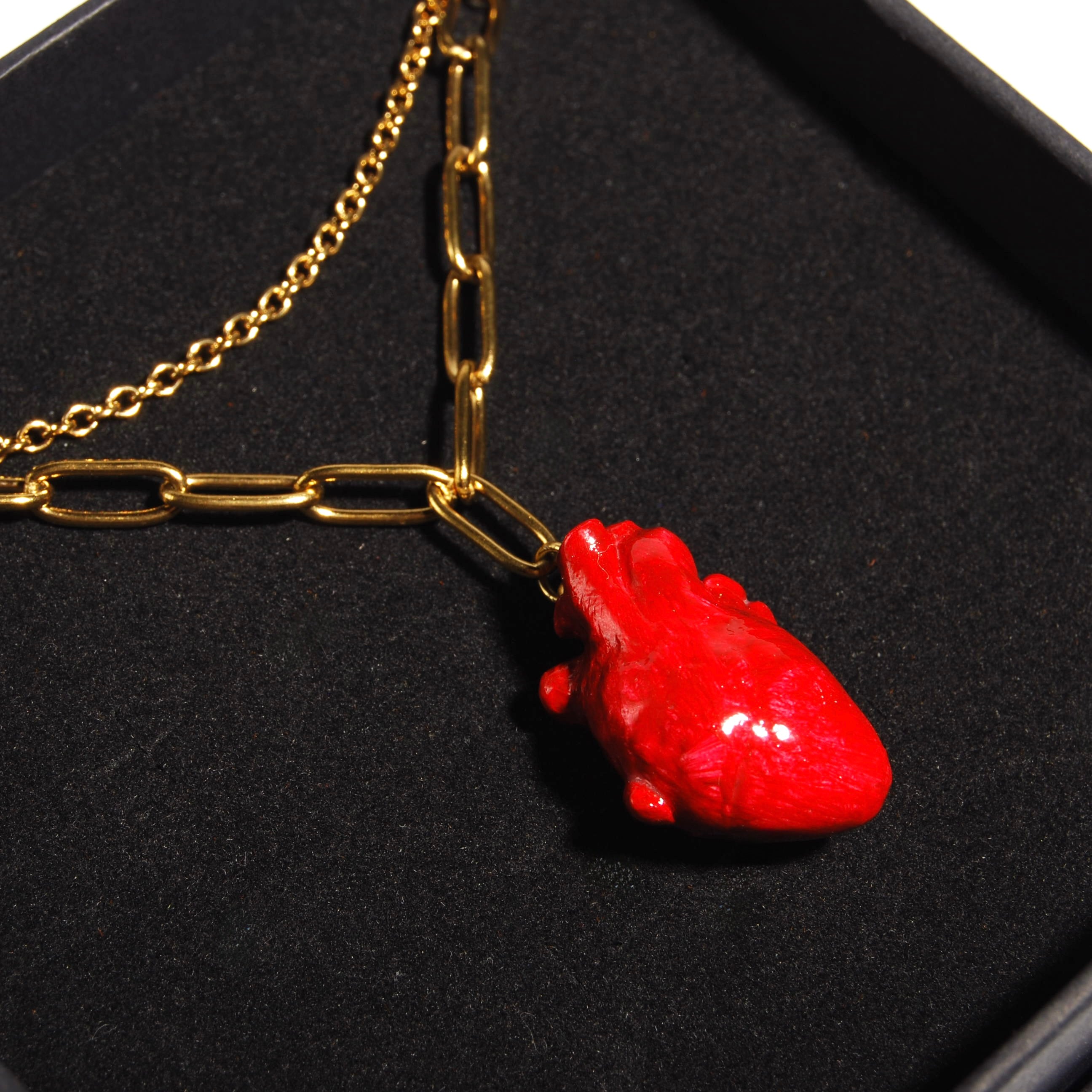 Collana Cuore Anatomico - Catena Doppia
