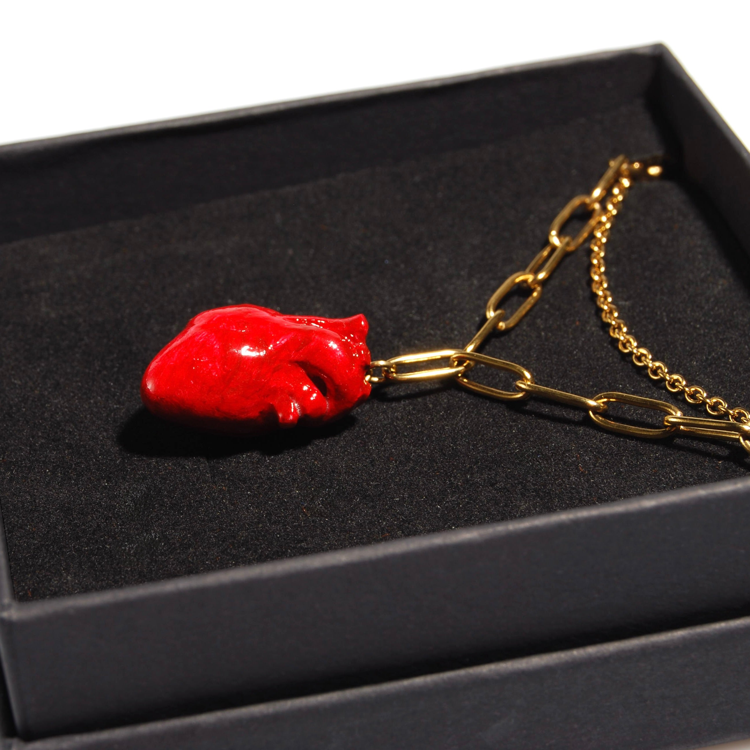 Collana Cuore Anatomico - Catena Doppia