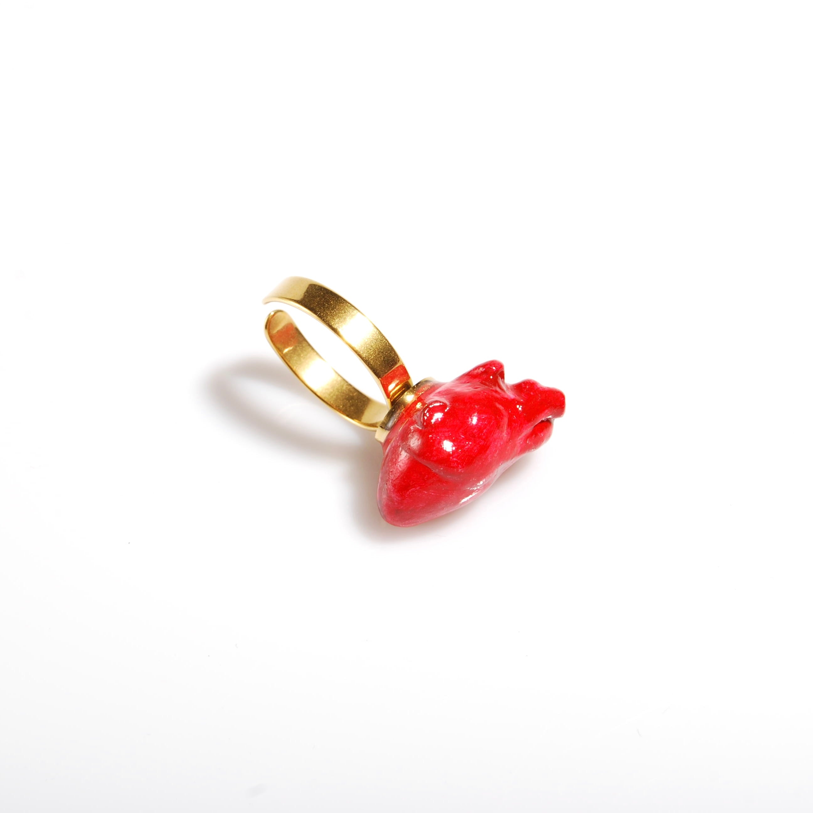 Anello Cuore Anatomico - Base Piatta