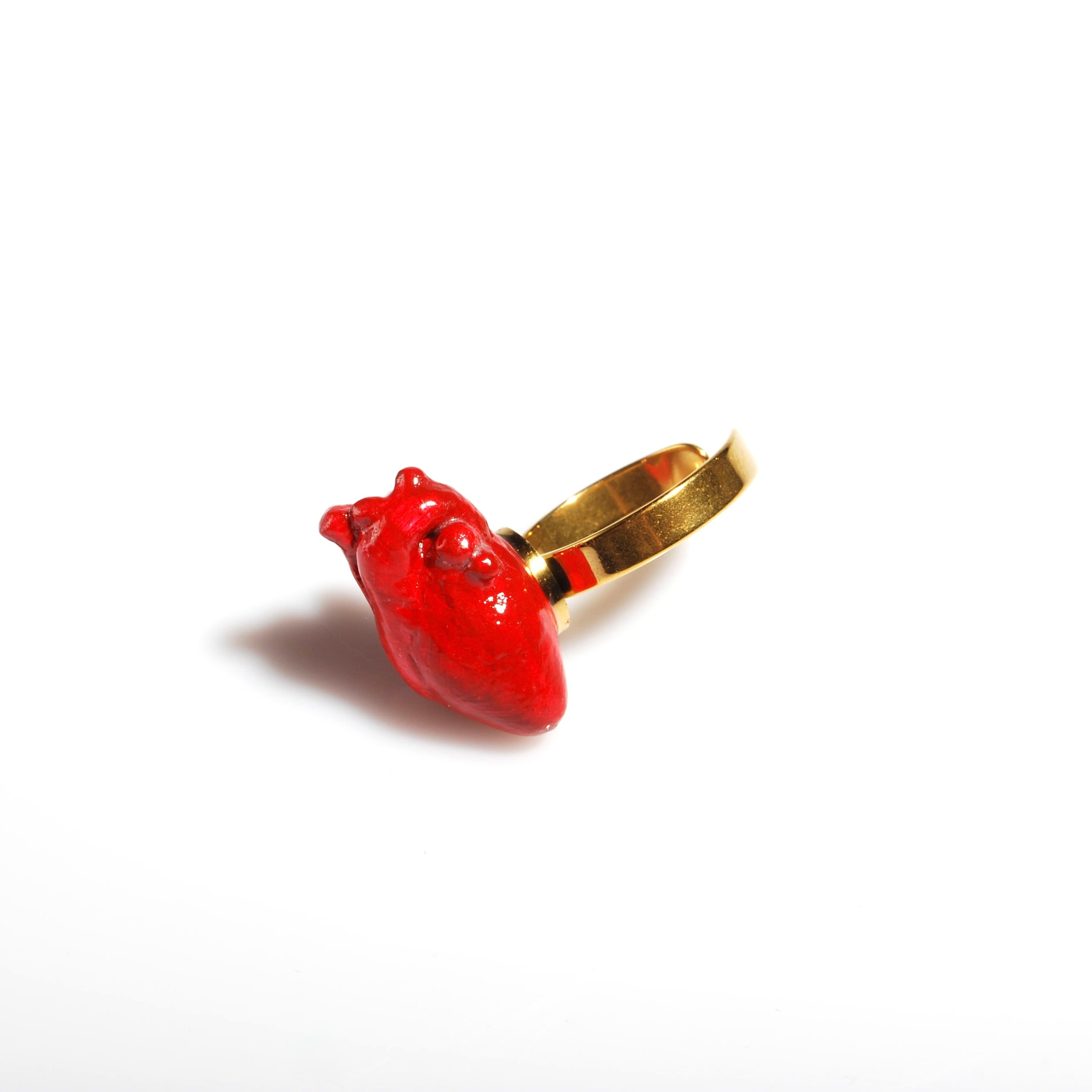 Anello Cuore Anatomico - Base Piatta