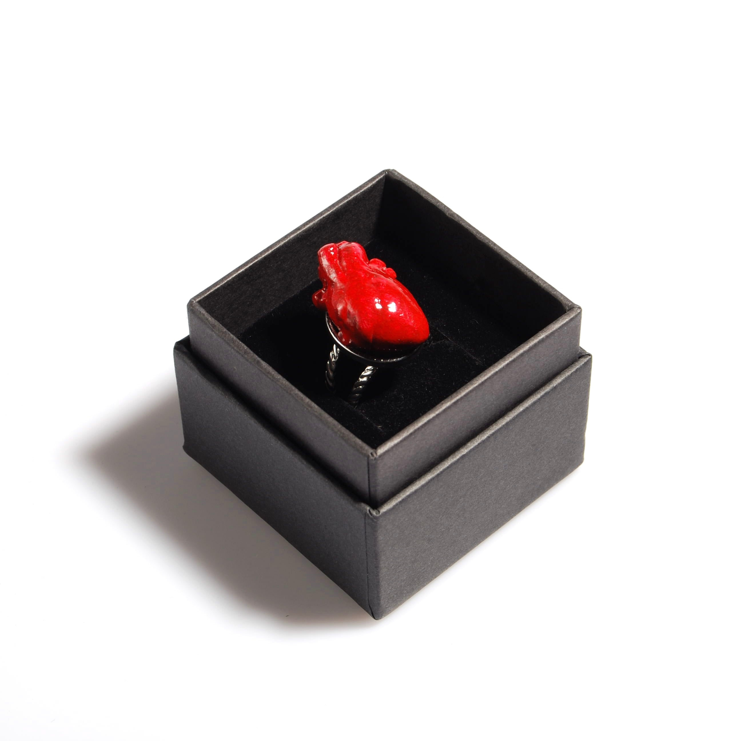 Anello Cuore Anatomico - Base Doppia