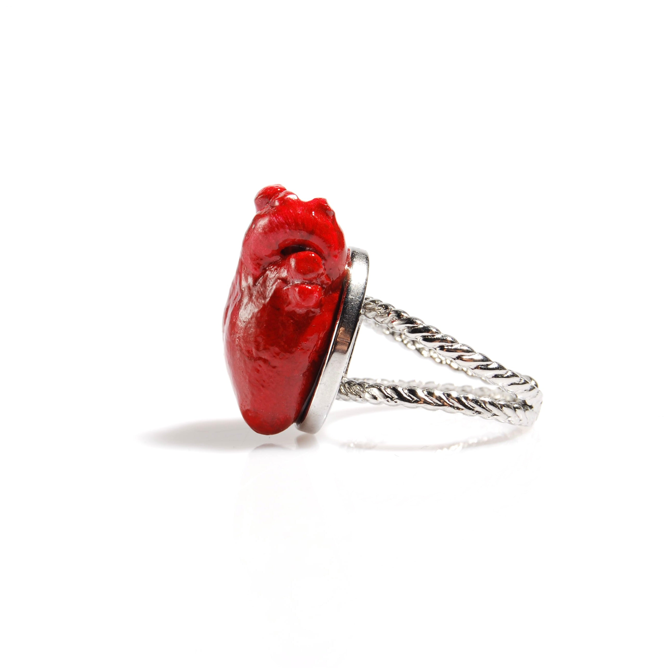 Anello Cuore Anatomico - Base Doppia