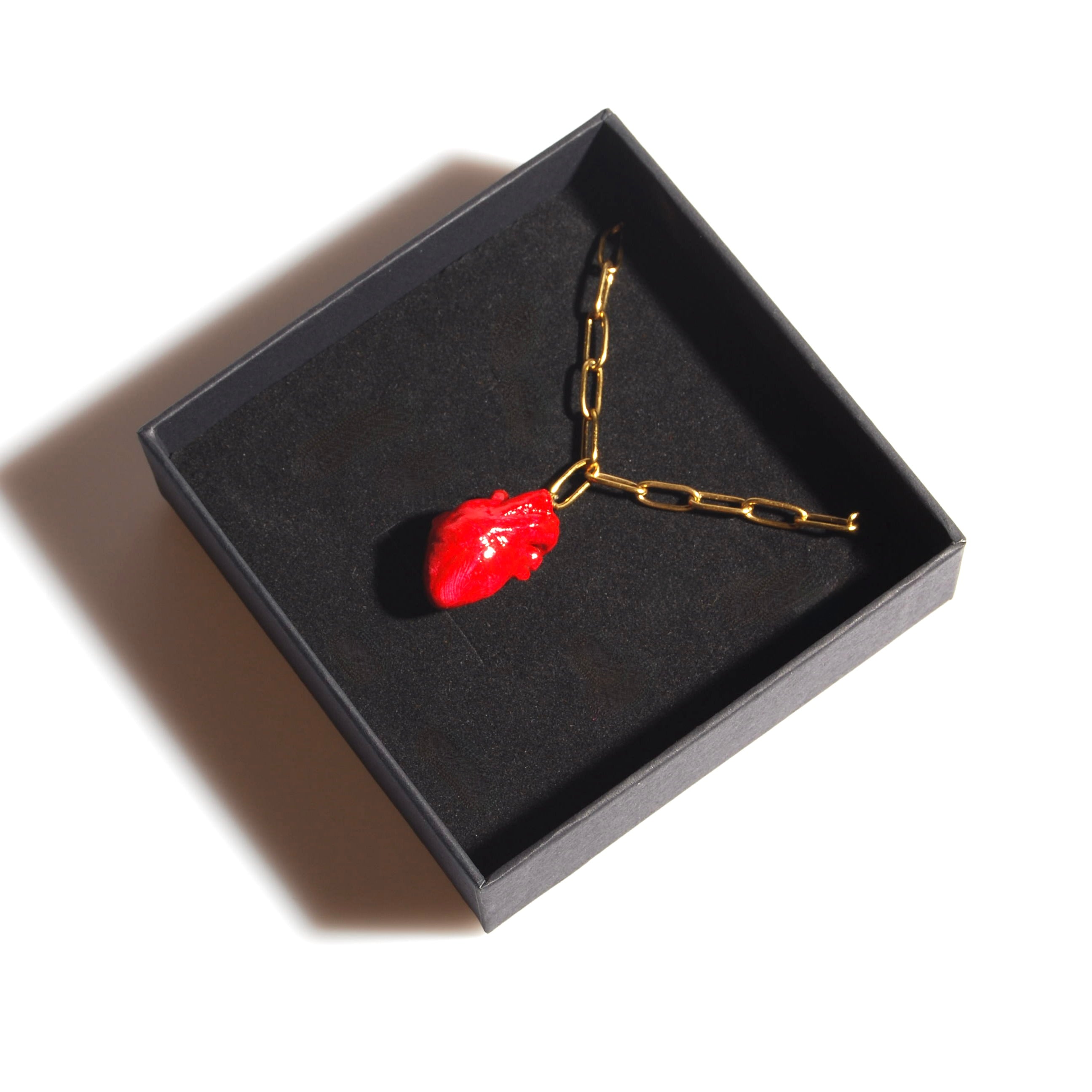 Collana Cuore Anatomico - Catena Rettangolare