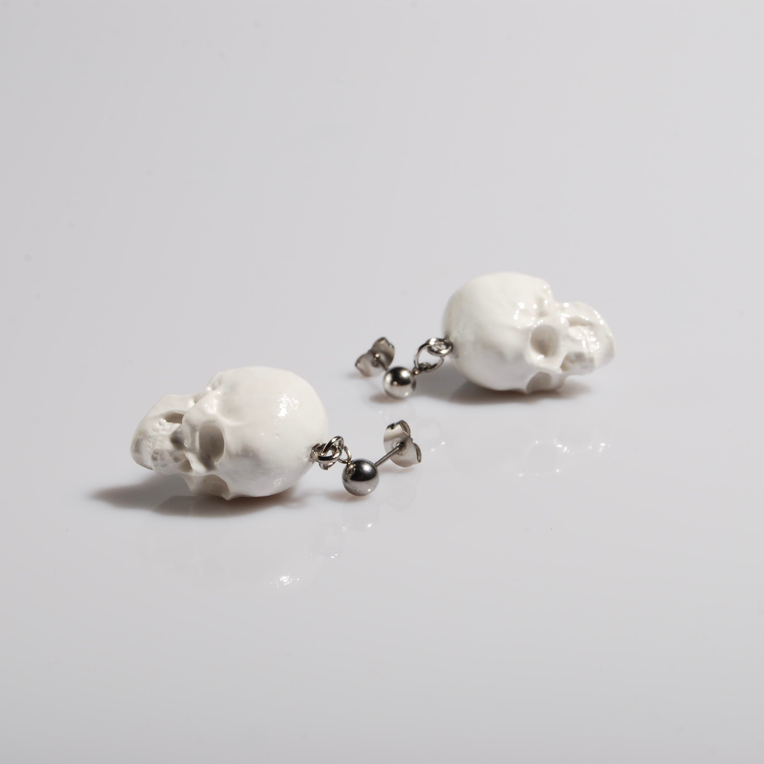 Orecchini Teschio - Perno Sfera
