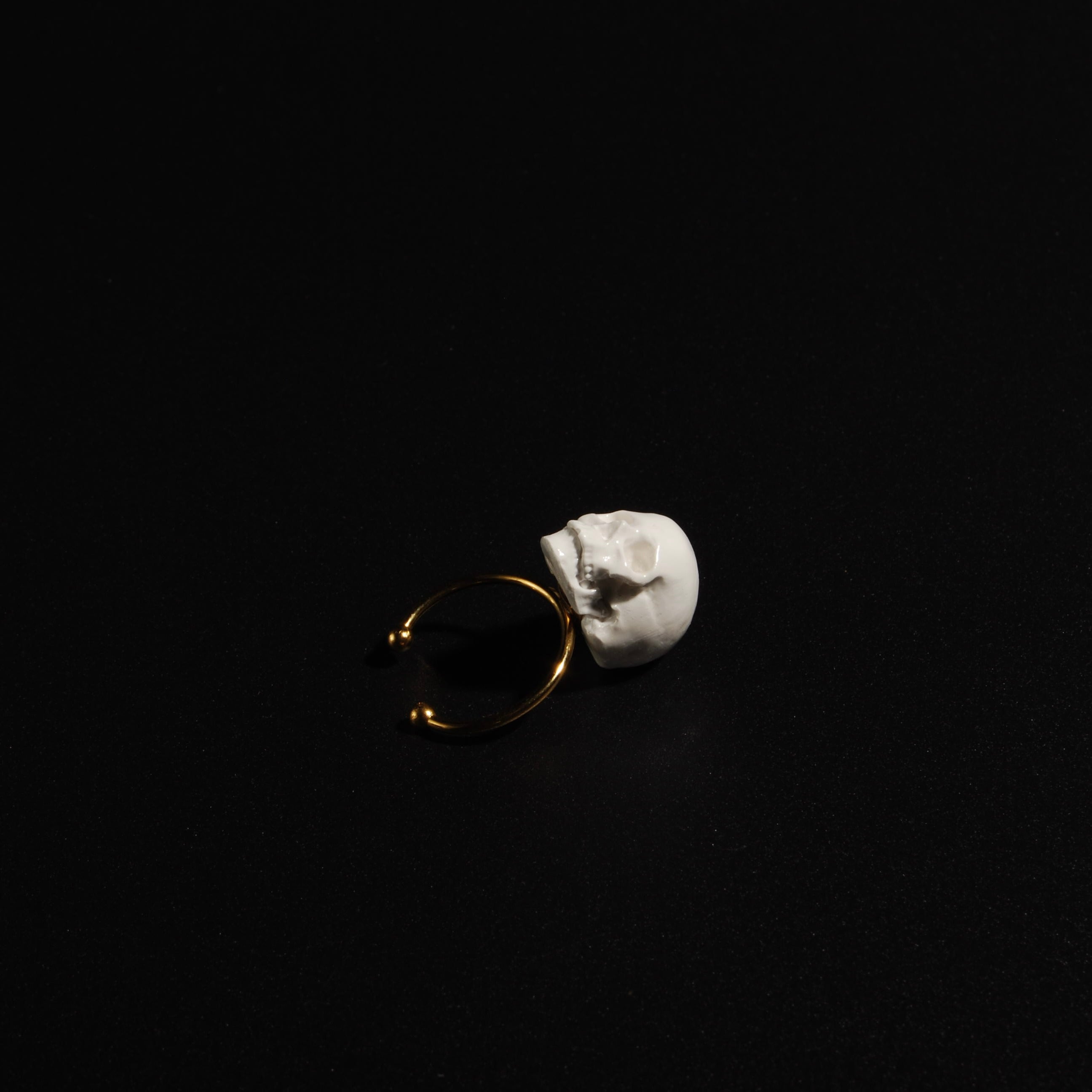 Anello Teschio - Base Sottile
