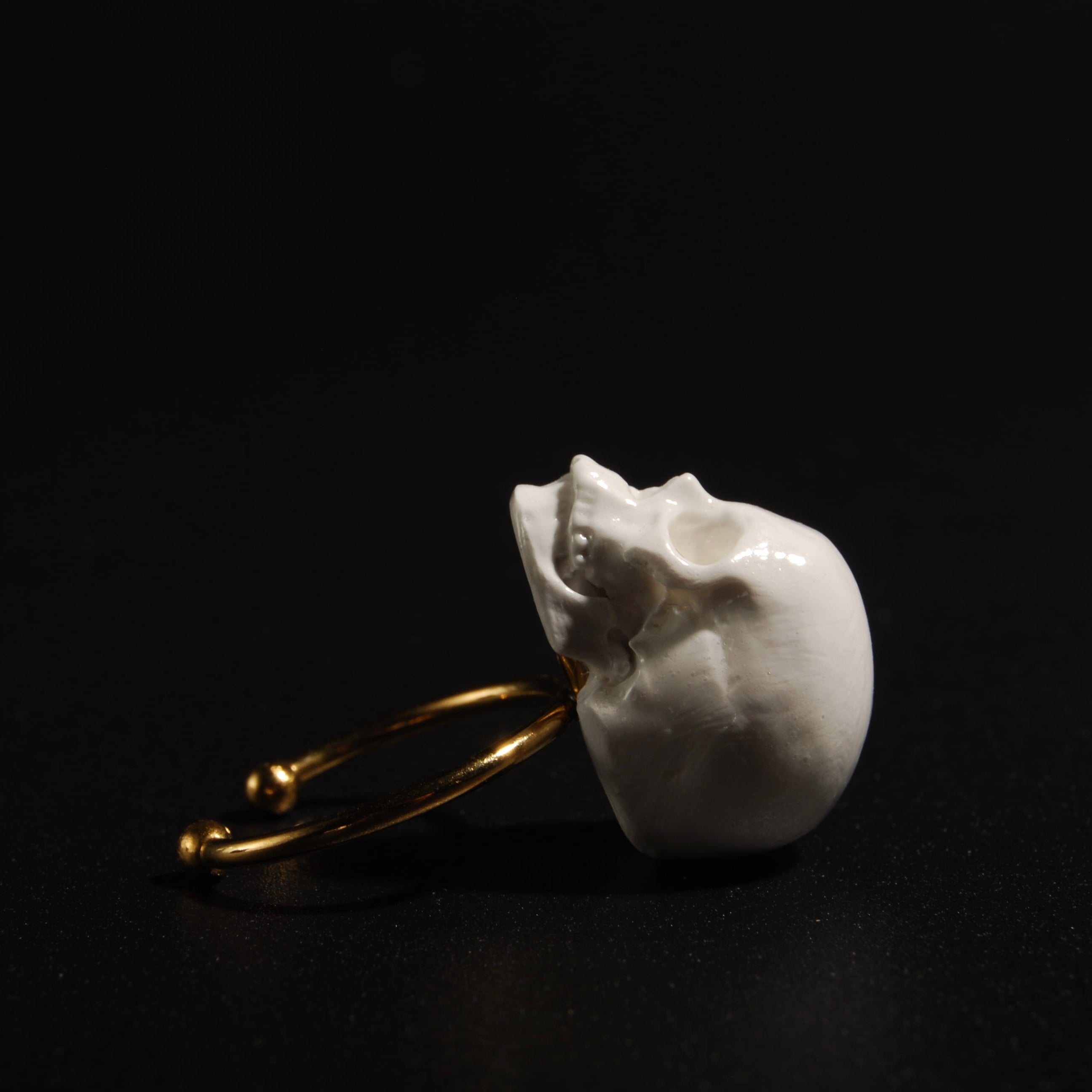 Anello Teschio - Base Sottile