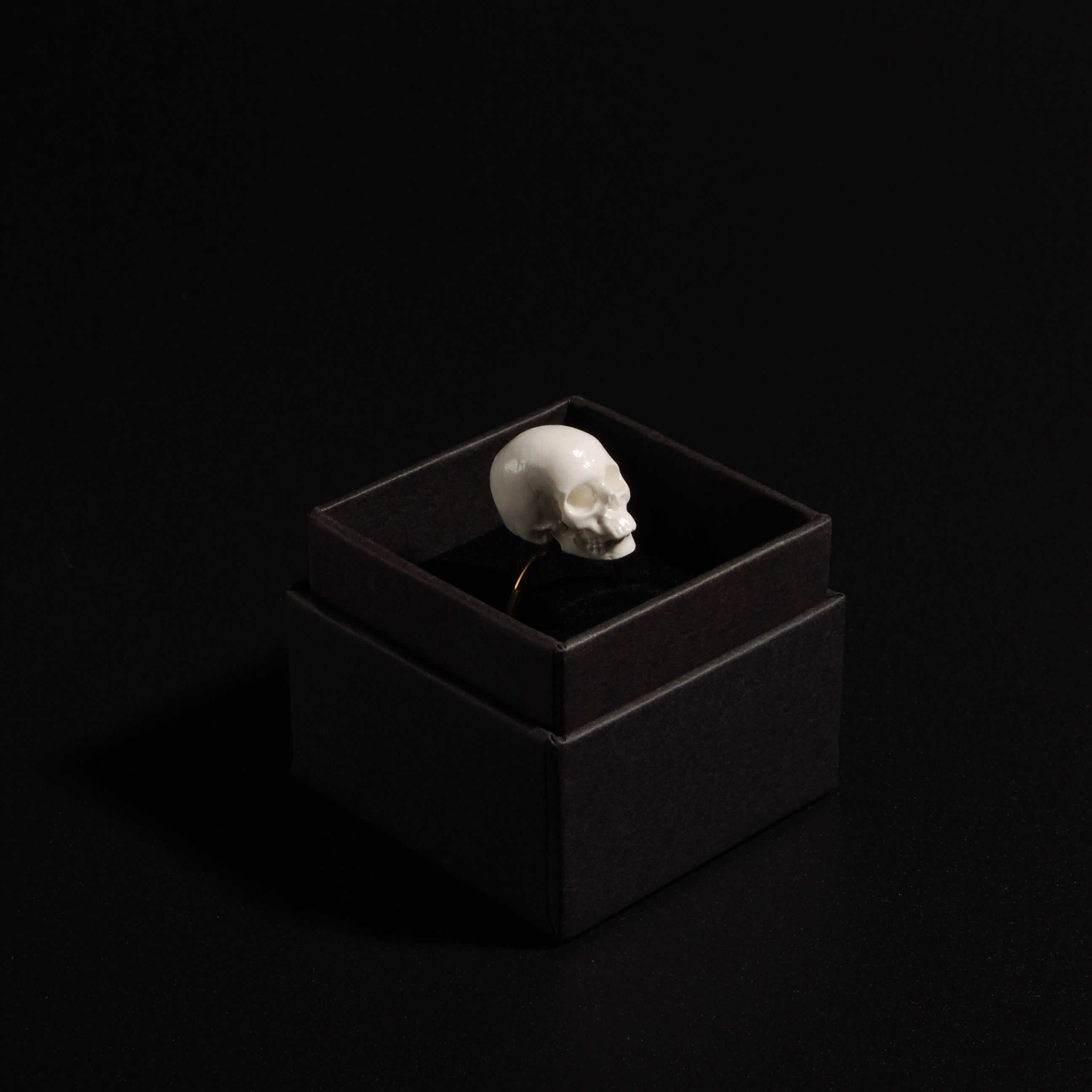 Anello Teschio - Base Sottile