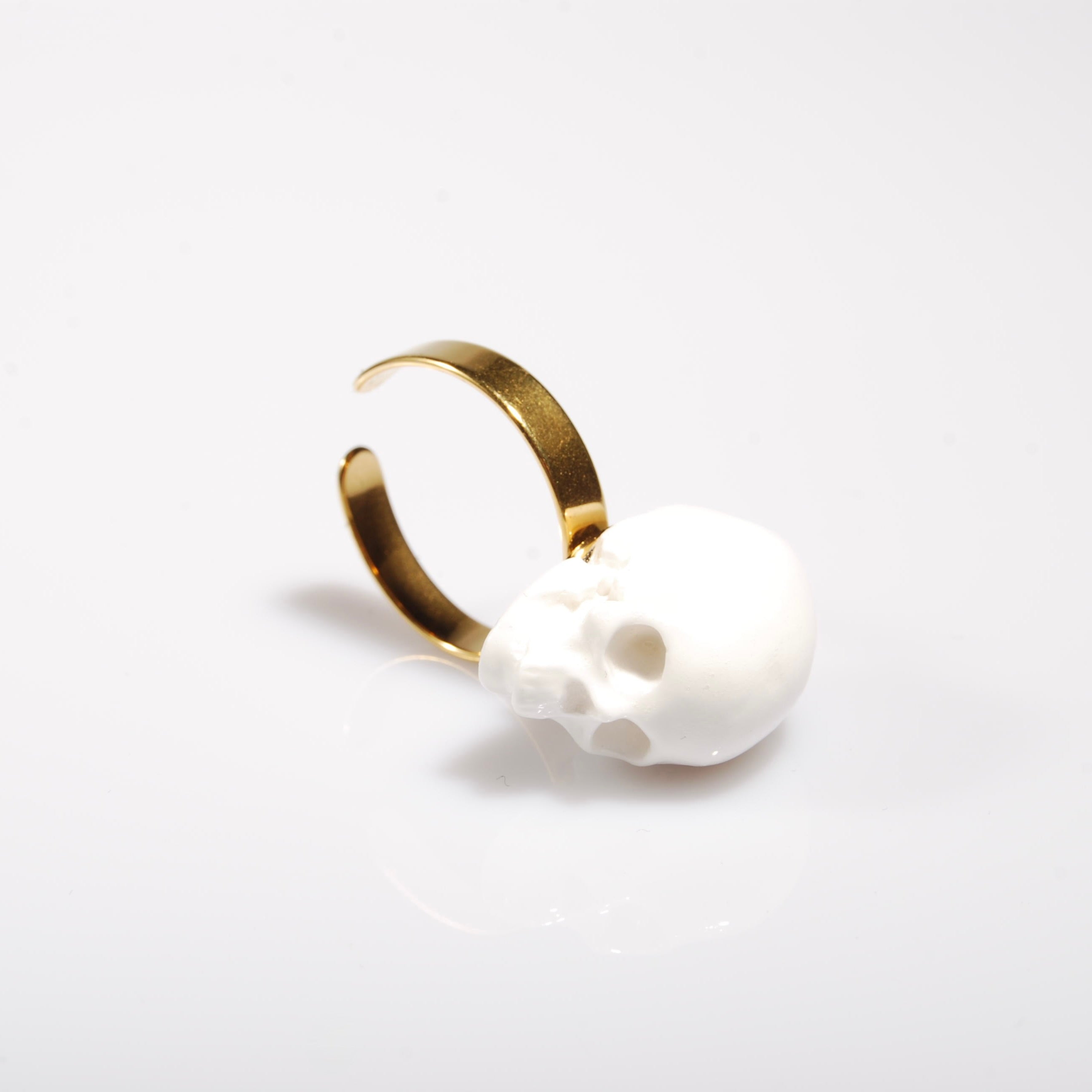 Anello Teschio - Base Piatta