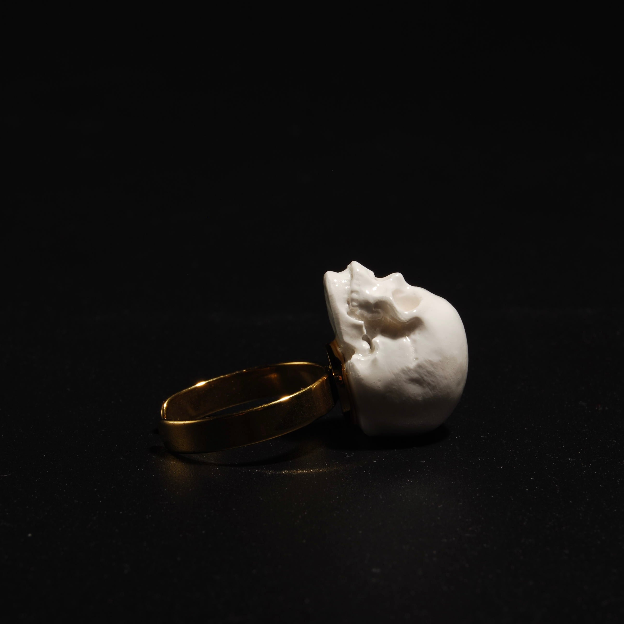 Anello Teschio - Base Piatta