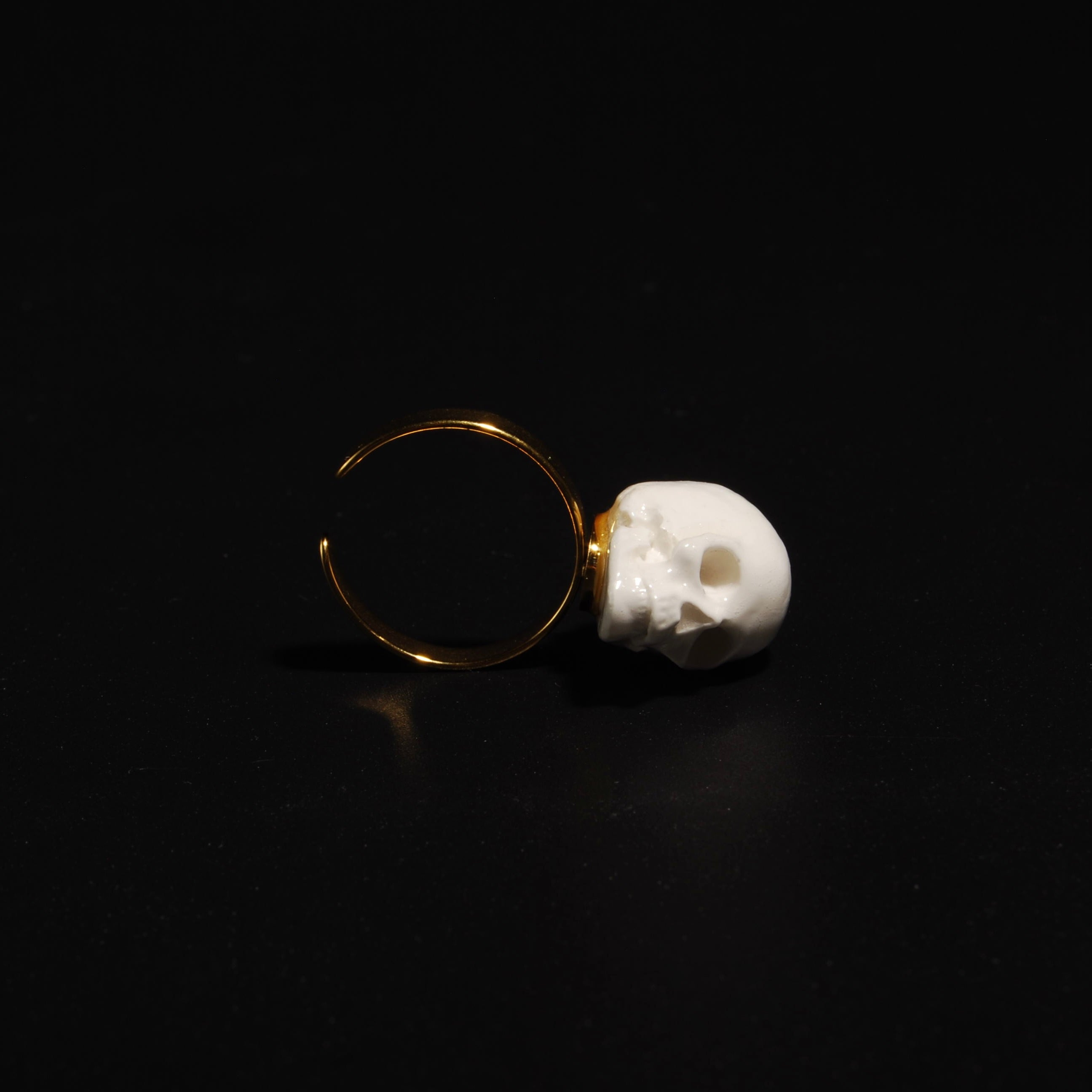 Anello Teschio - Base Piatta