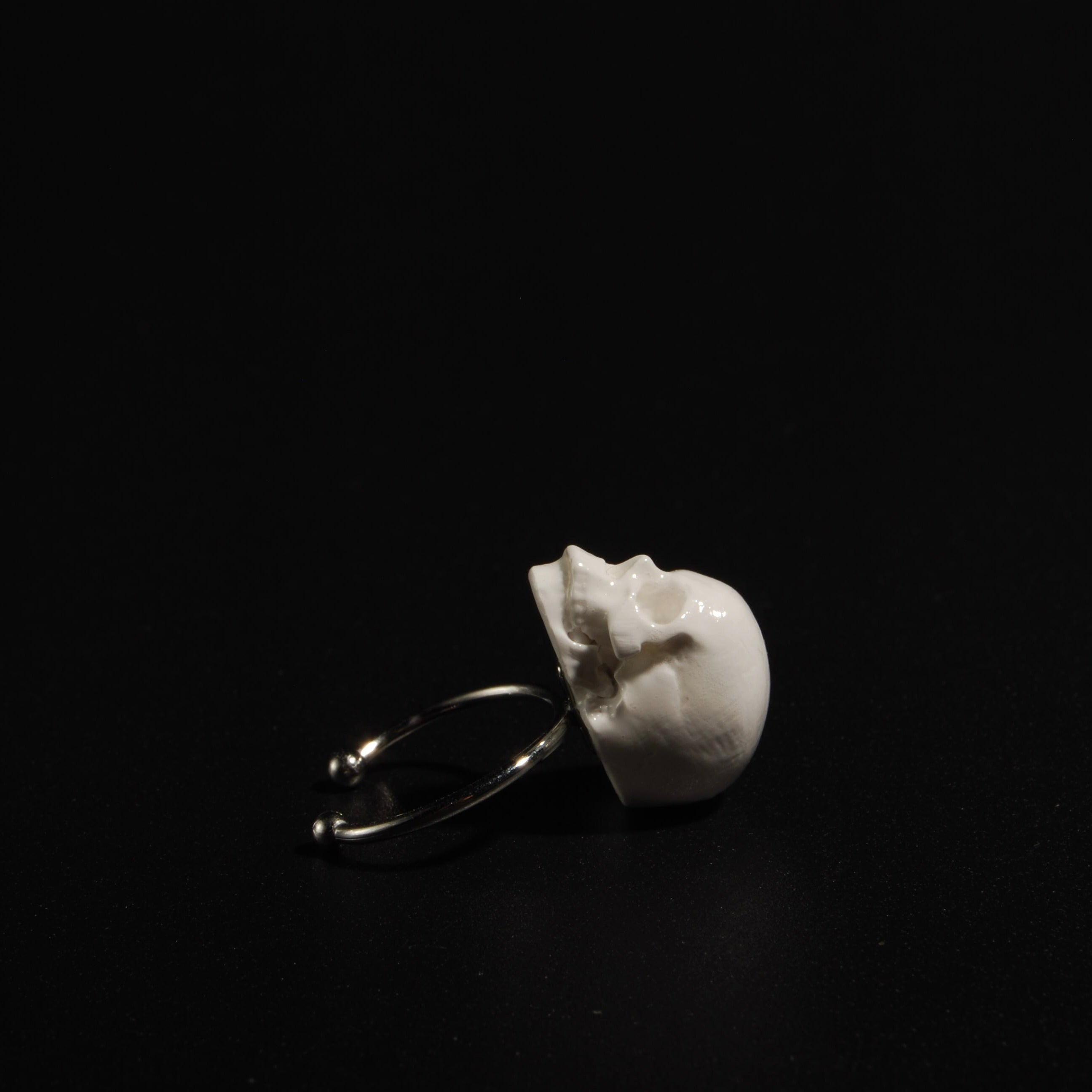 Anello Teschio - Base Sottile