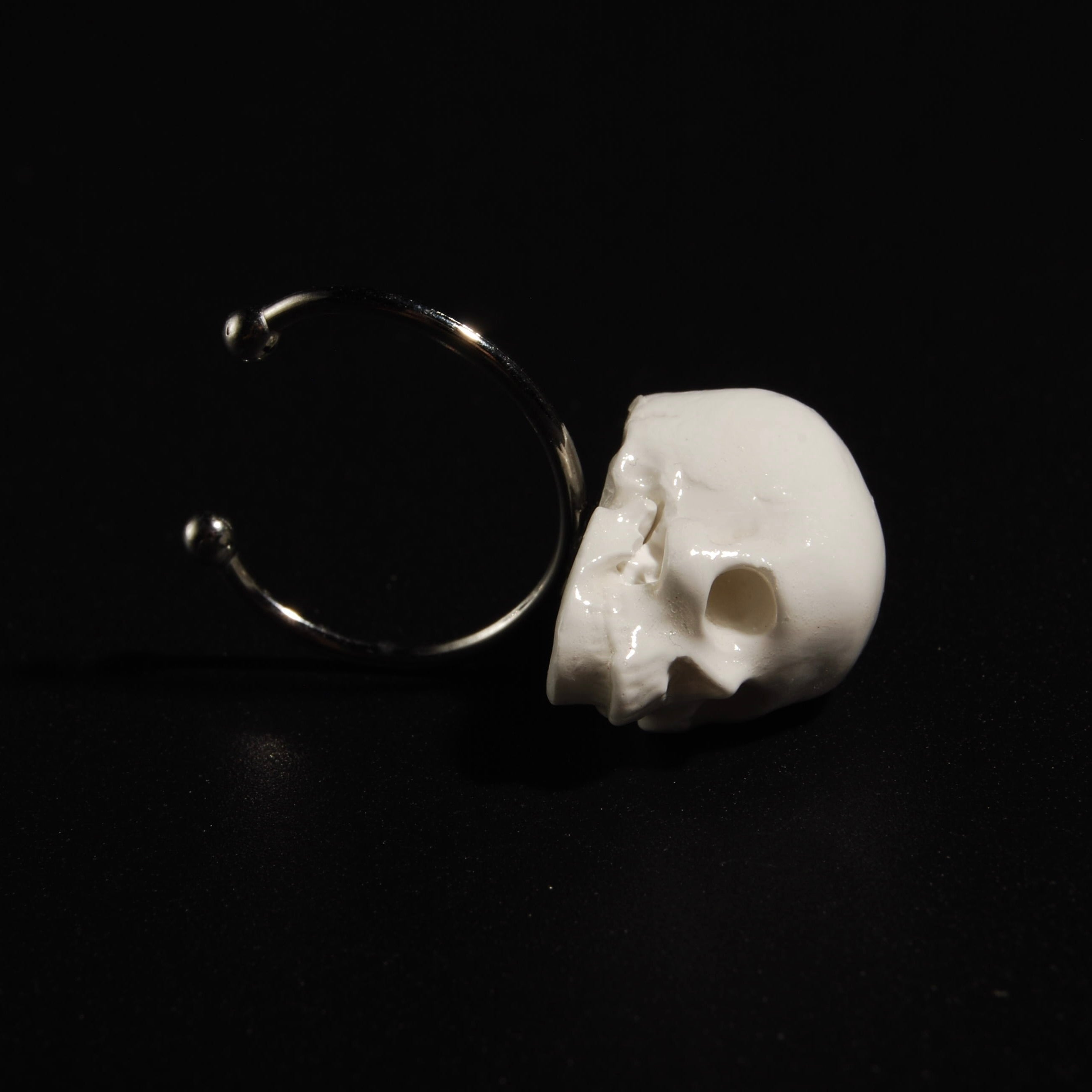 Anello Teschio - Base Sottile