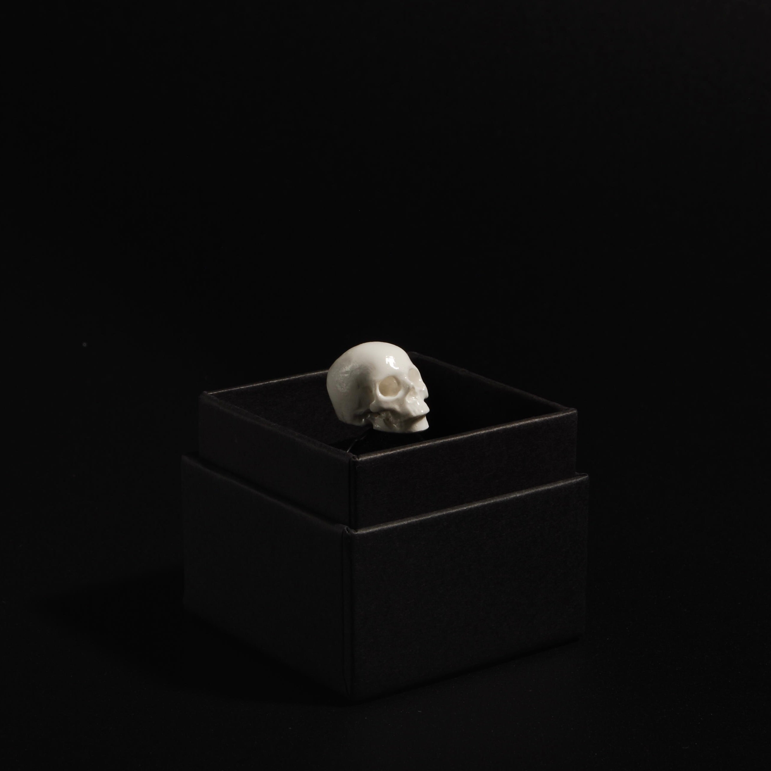 Anello Teschio - Base Sottile