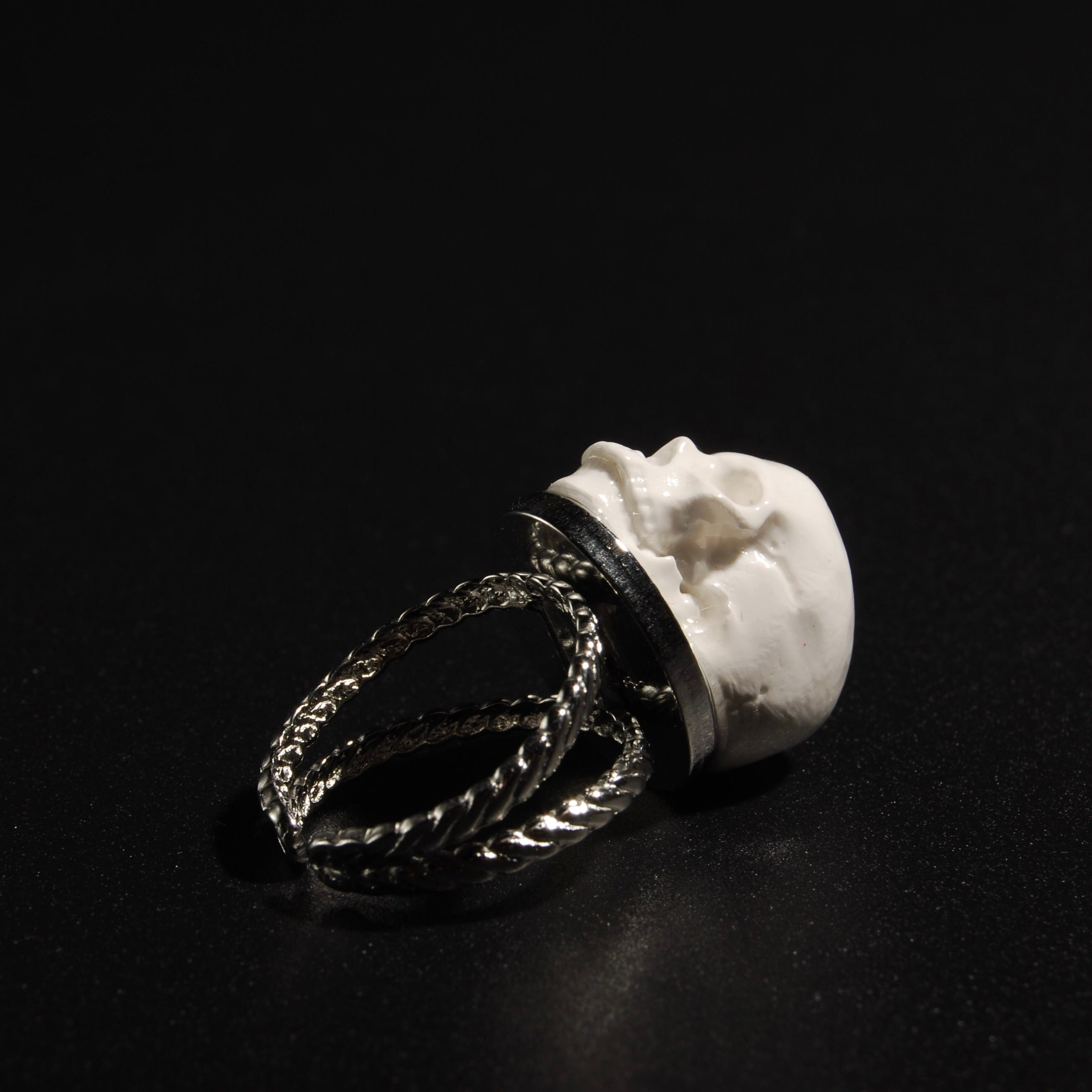 Anello Teschio - Base Doppia