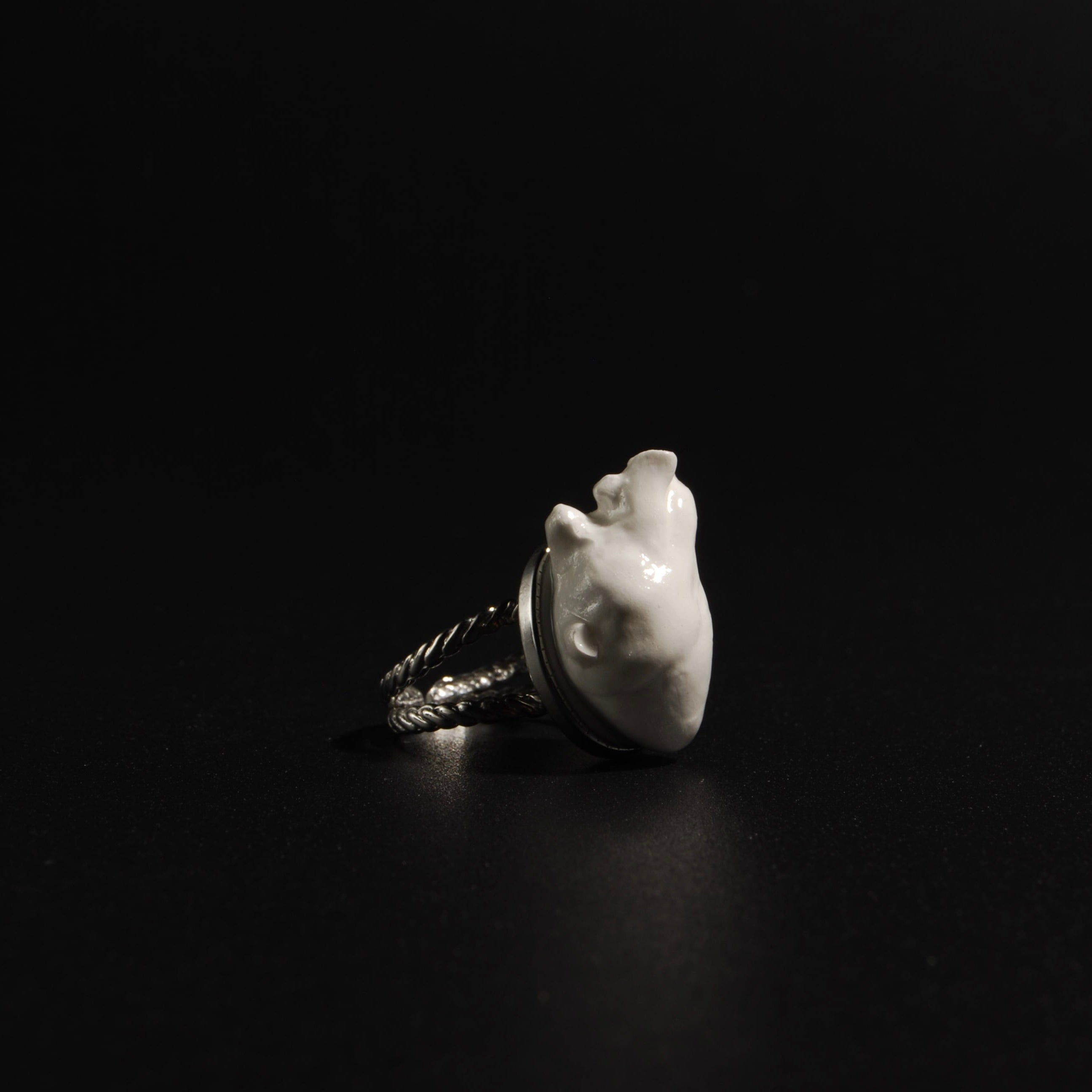 Anello Cuore Anatomico - Base Doppia