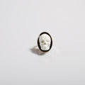 anello teschio cammeo, vista frontale