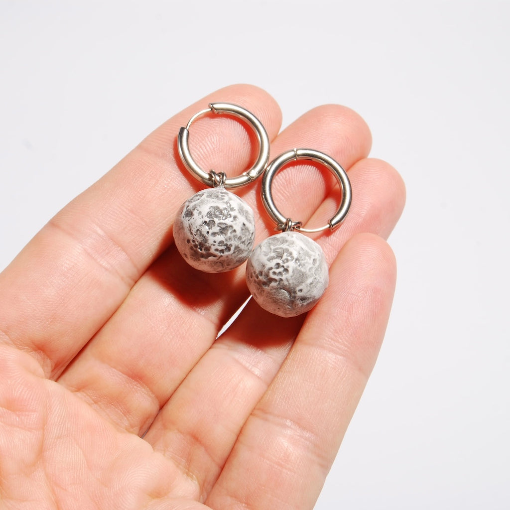 Orecchini Luna Piena - Cerchio Classico