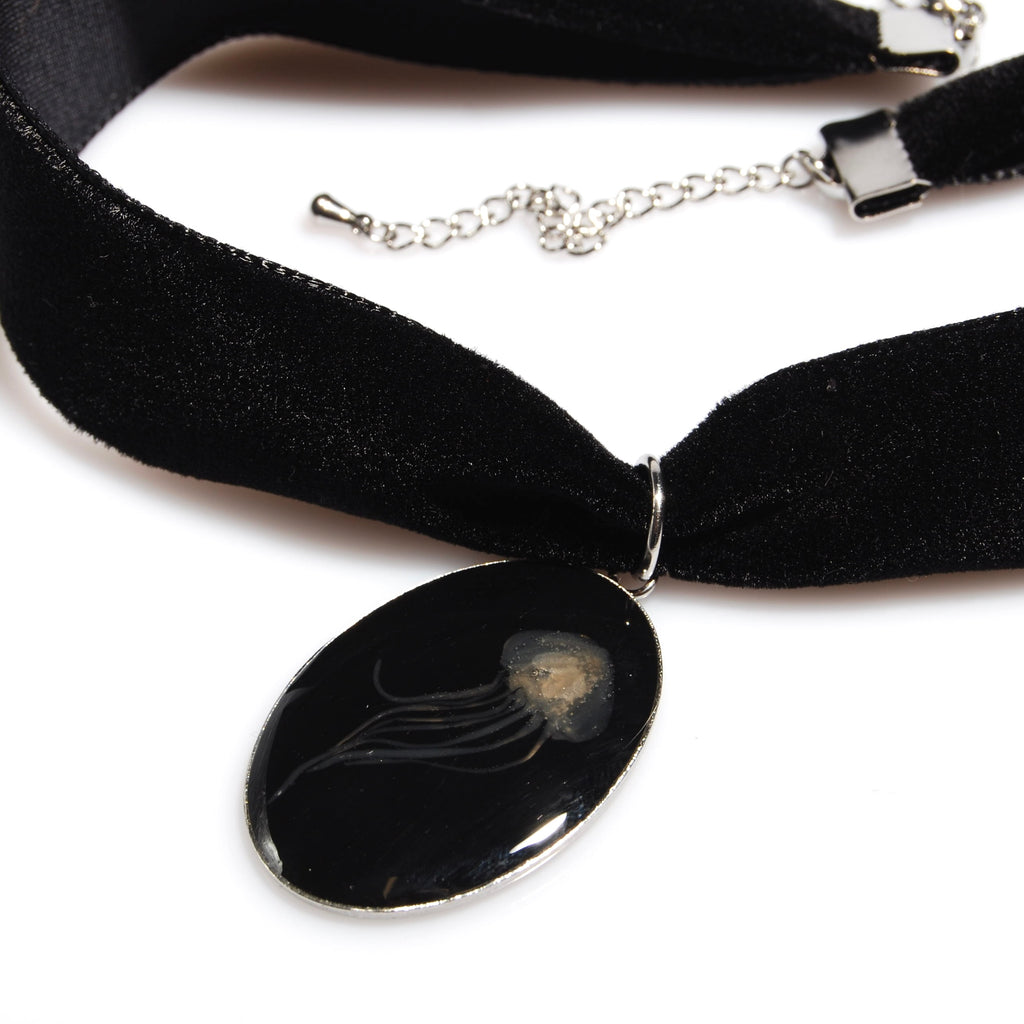 Choker Pendente Medusa Grande - Velluto Nero