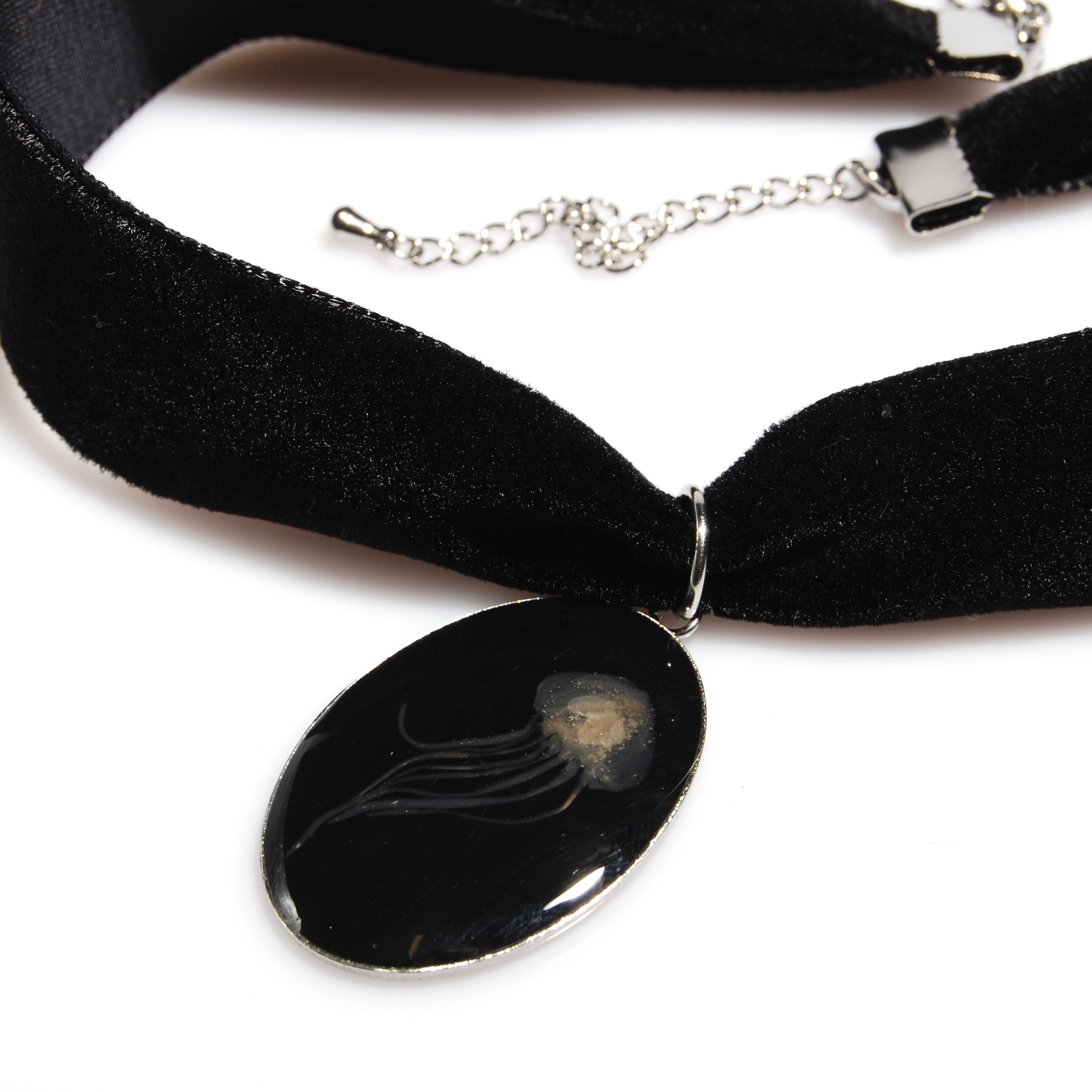 Choker Pendente Medusa Grande - Velluto Nero