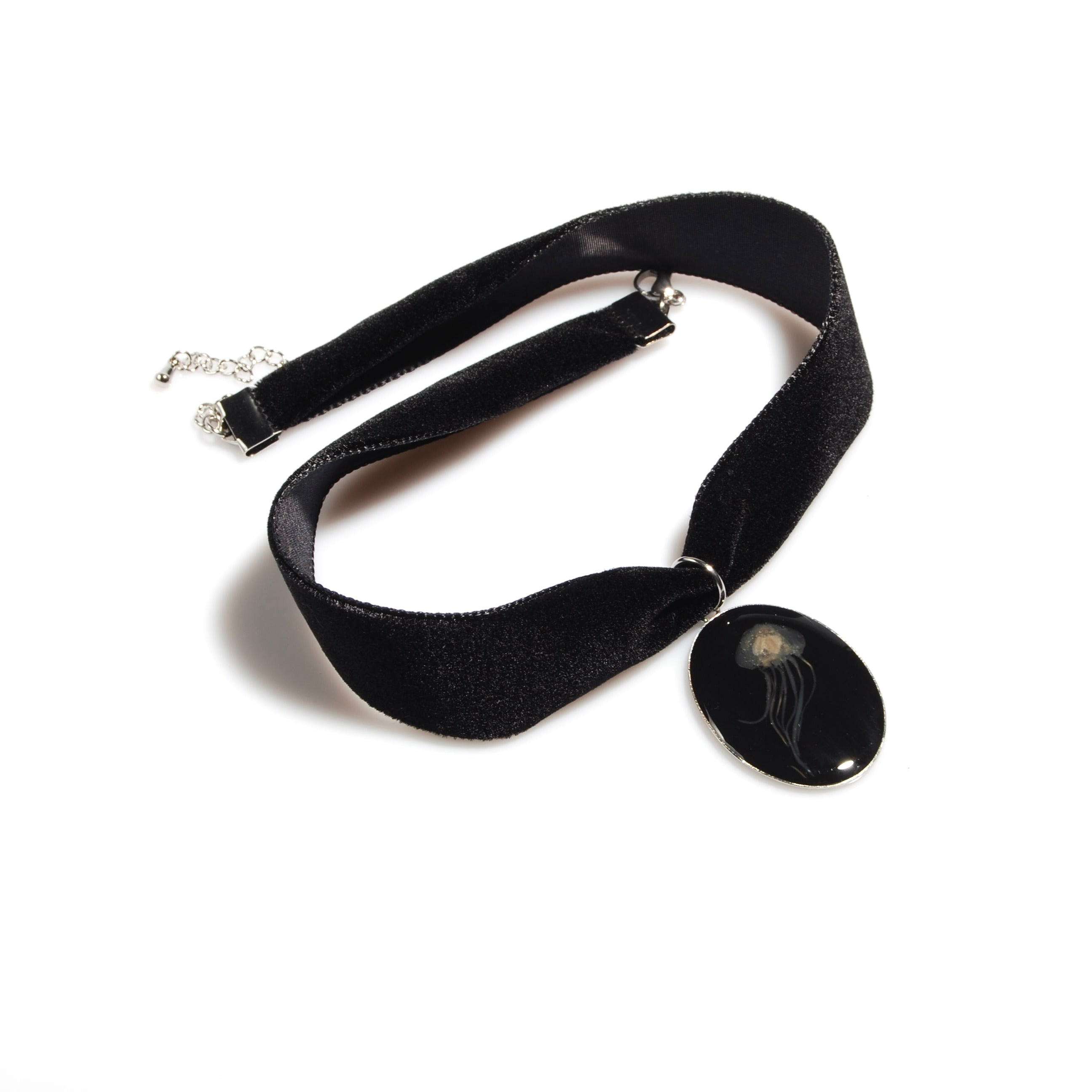 Choker Pendente Medusa Grande - Velluto Nero