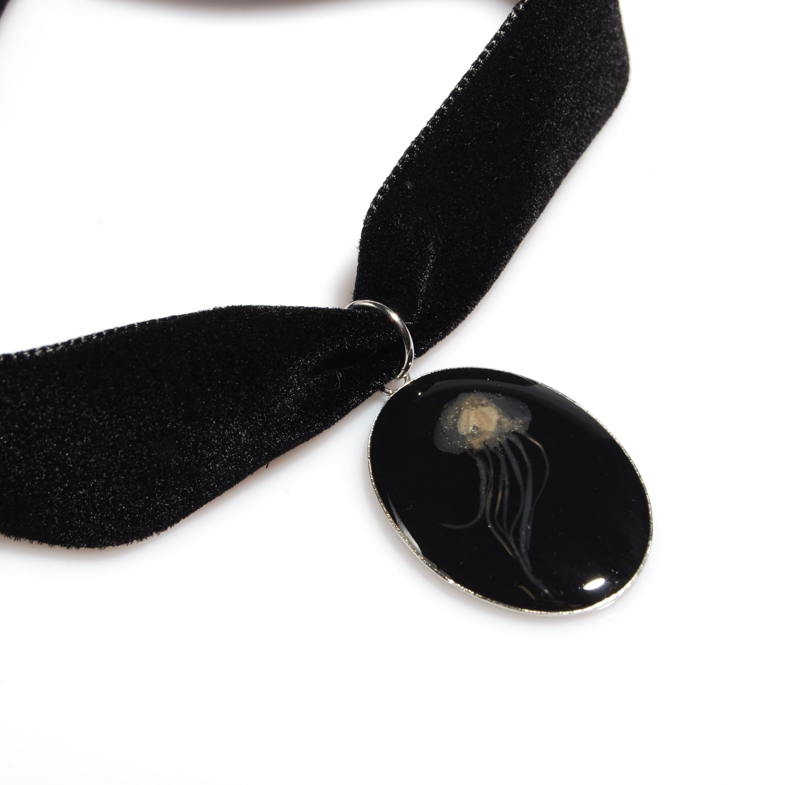 Choker Pendente Medusa Grande - Velluto Nero