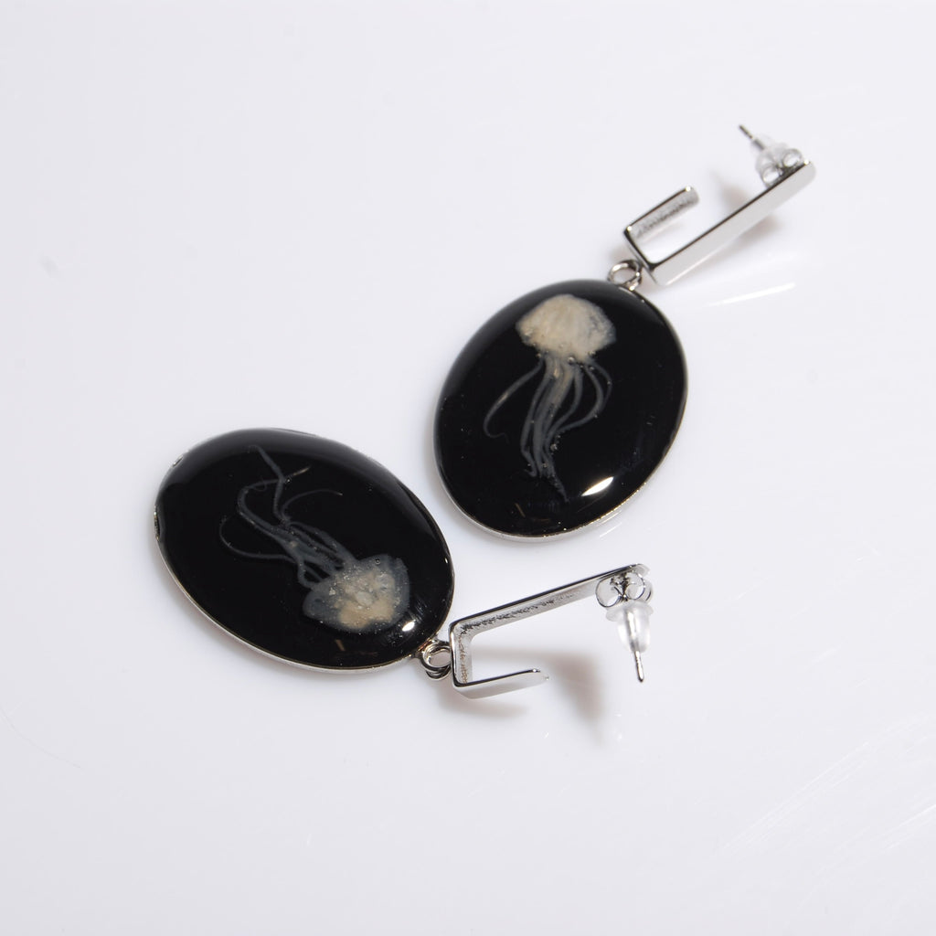 Orecchini Meduse Ovali Grandi - Perno Rettangolare