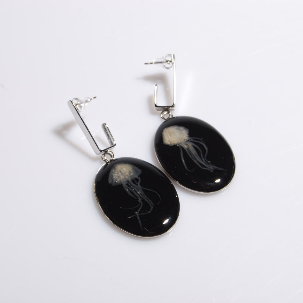 Orecchini Meduse Ovali Grandi - Perno Rettangolare