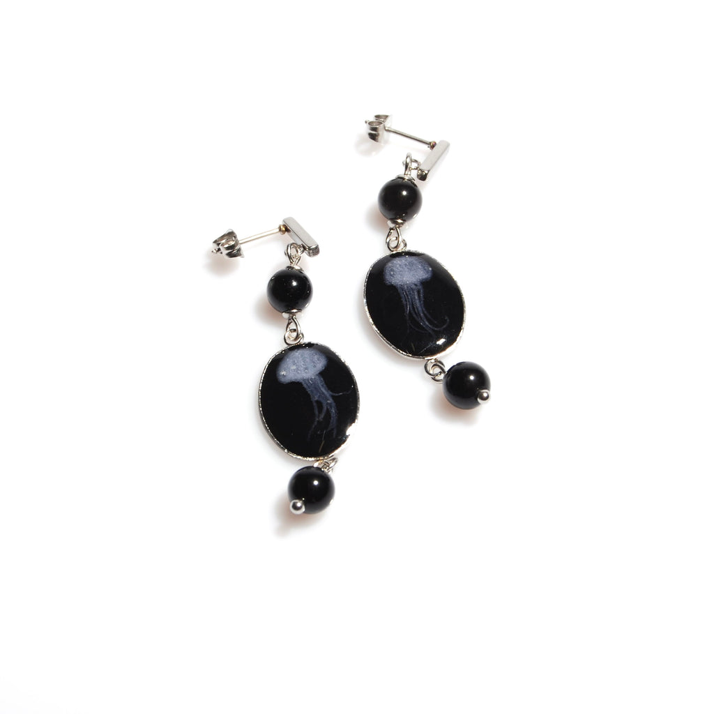 Orecchini Meduse Ovali Piccoli - Perno Piccolo