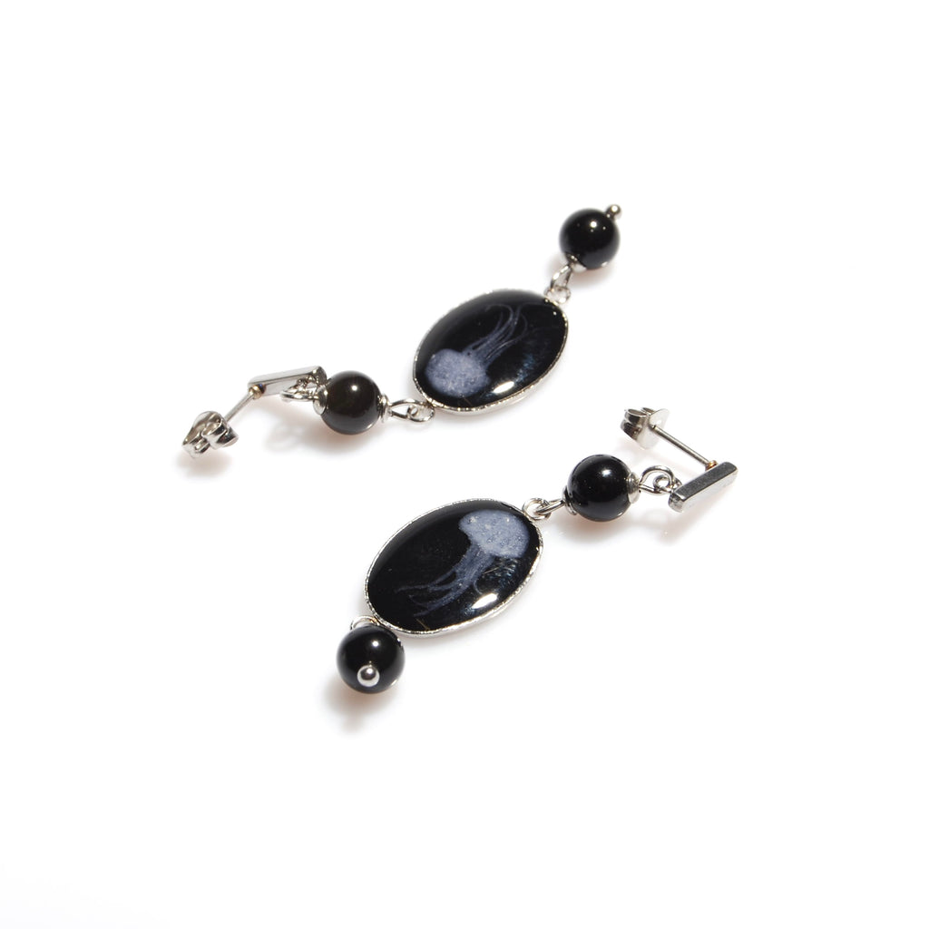 Orecchini Meduse Ovali Piccoli - Perno Piccolo