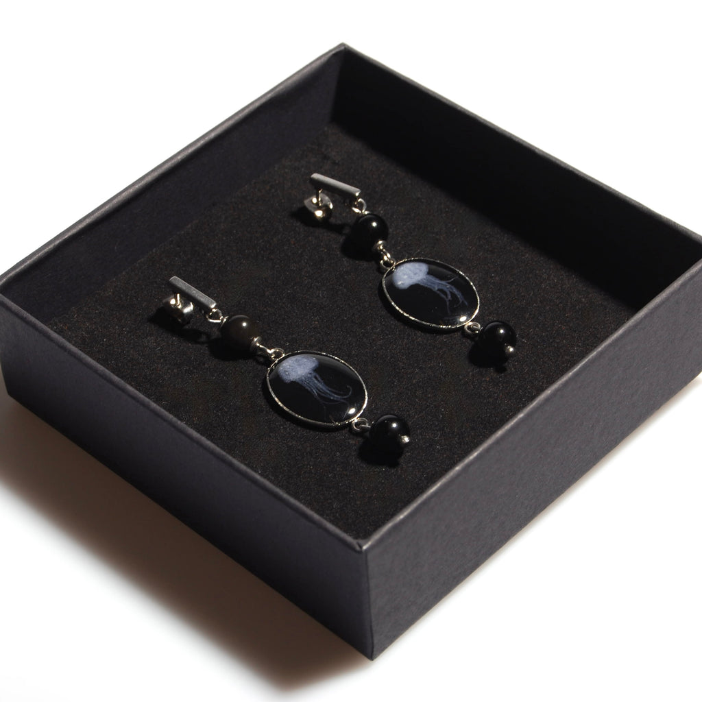 Orecchini Meduse Ovali Piccoli - Perno Piccolo