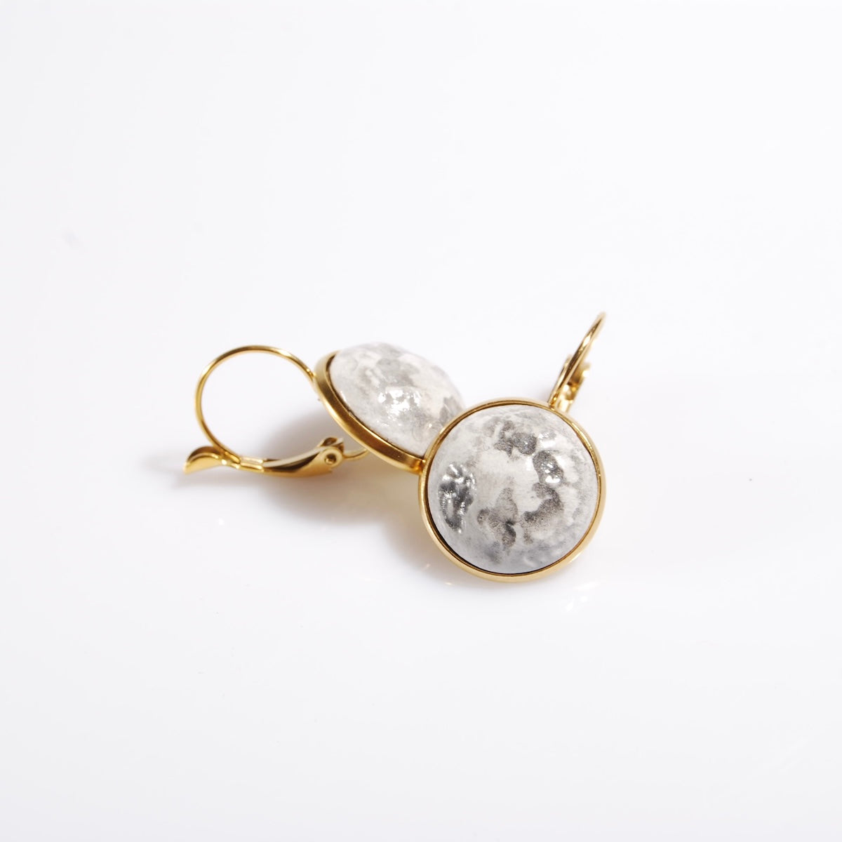 Orecchini Luna - Piatti - Monachella con Base