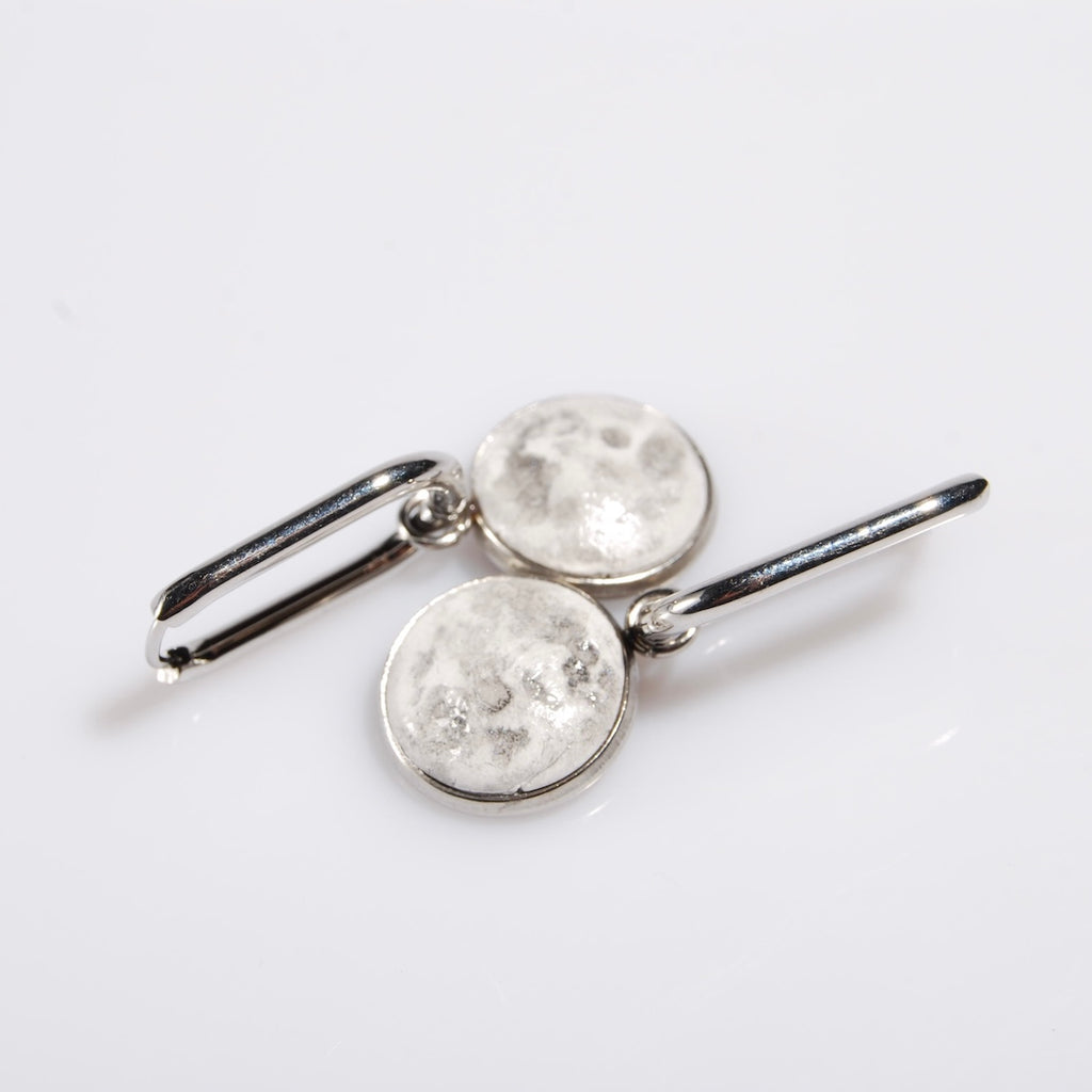 Orecchini Luna - Piatti - Cerchio Ovale