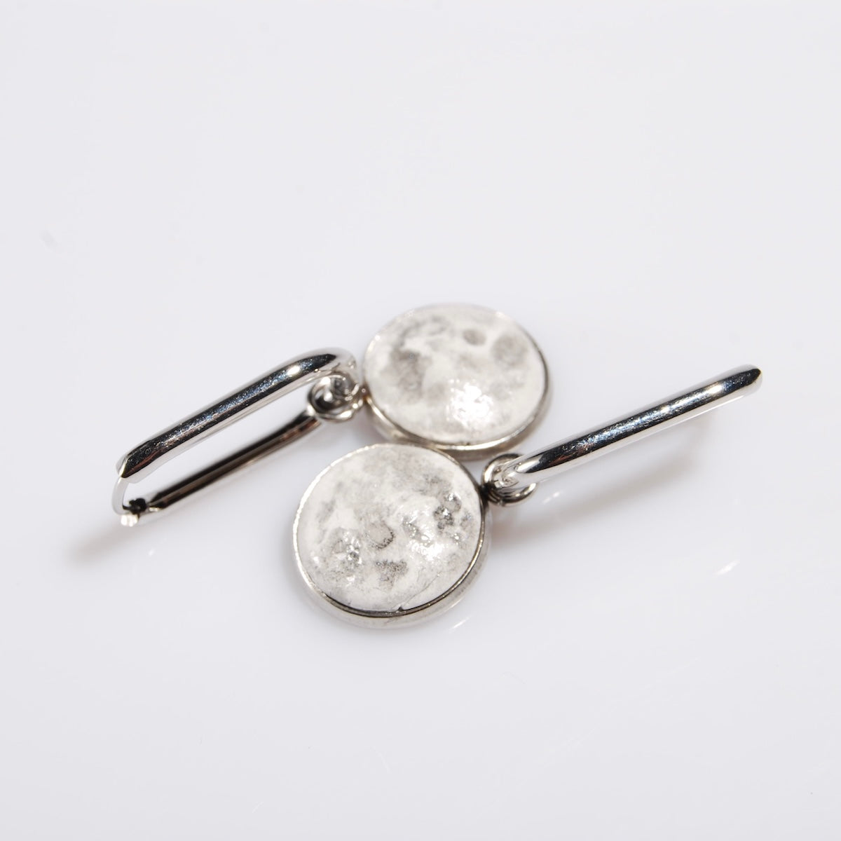 Orecchini Luna - Piatti - Cerchio Ovale