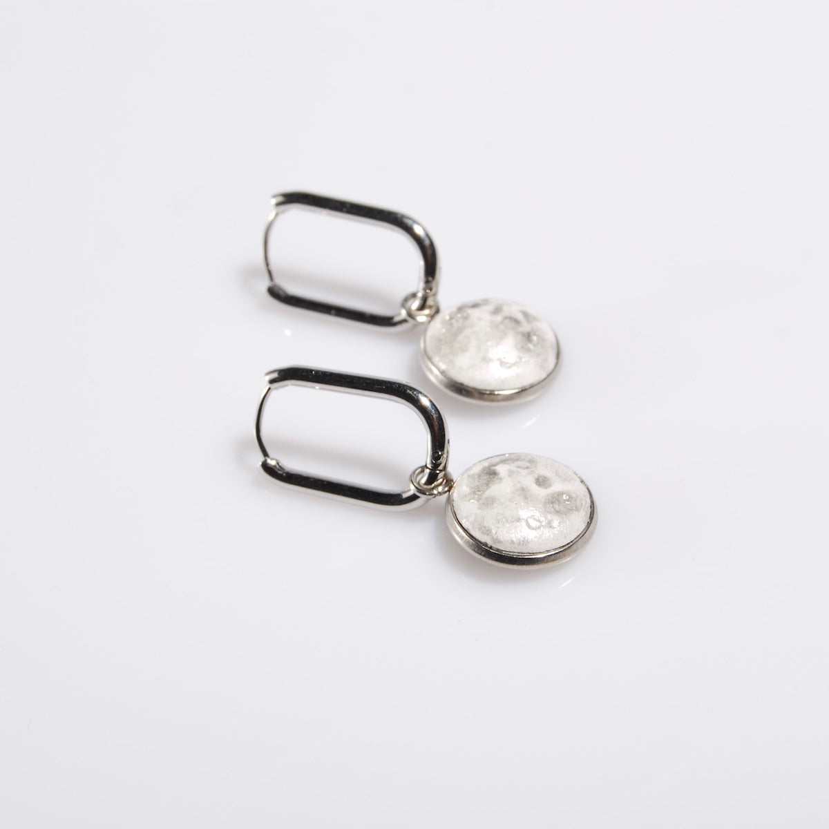 Orecchini Luna - Piatti - Cerchio Ovale