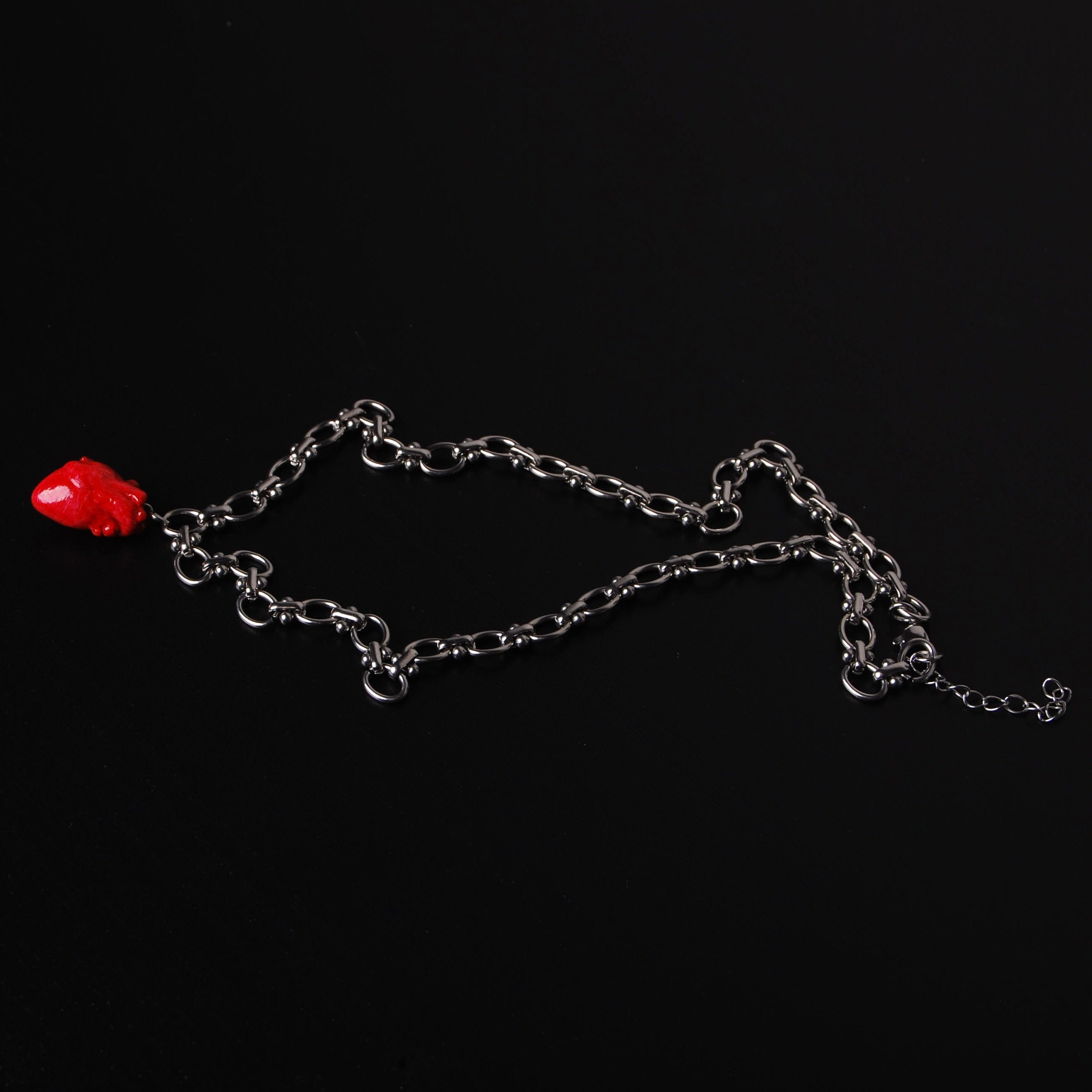 Collana Cuore Anatomico - Catena Spessa con Perni