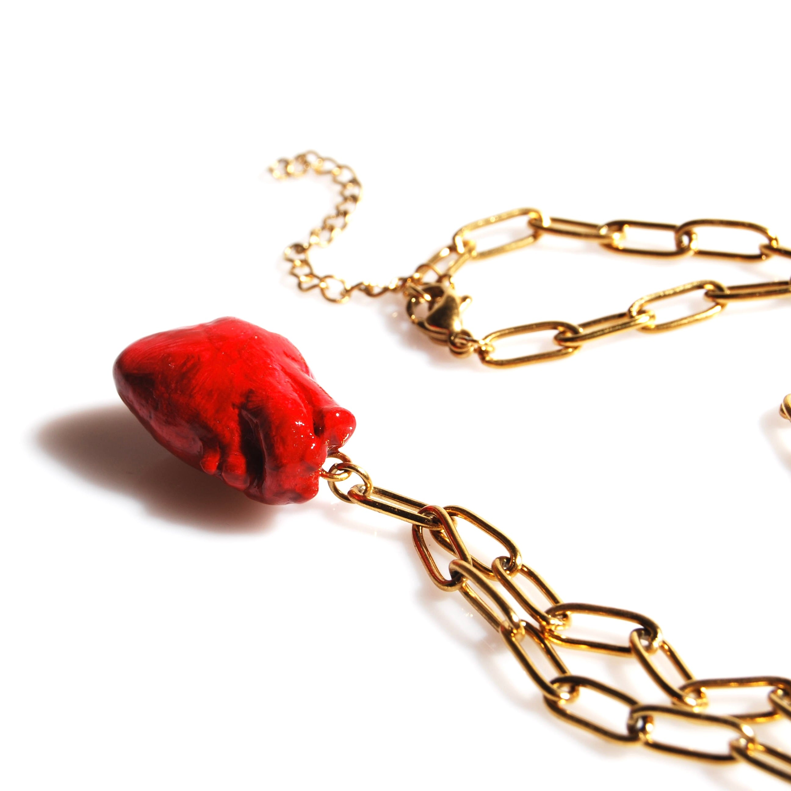 Collana Cuore Anatomico - Catena Rettangolare