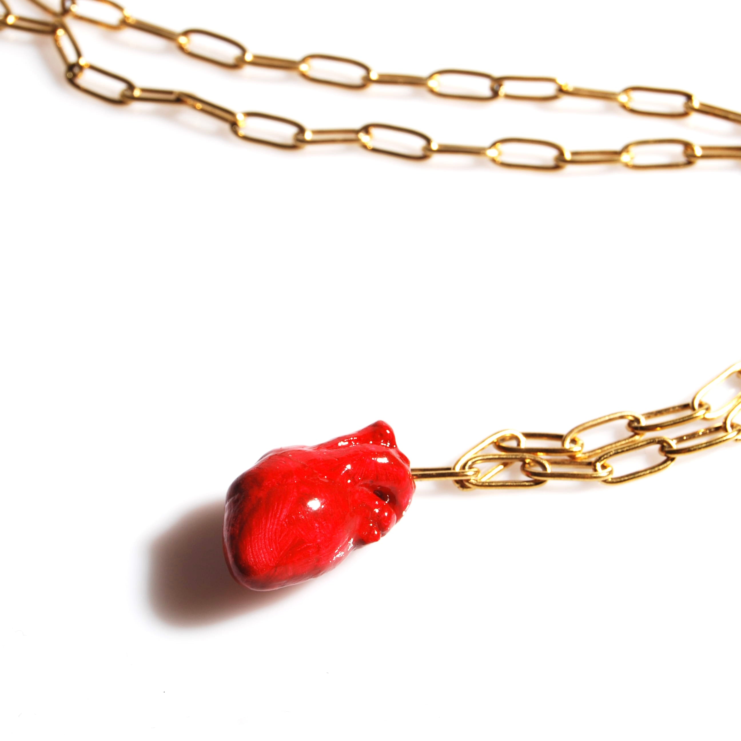 Collana Cuore Anatomico - Catena Rettangolare