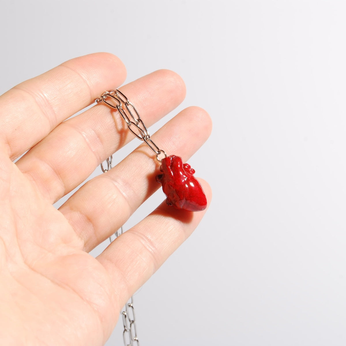 Collana Cuore Anatomico - Catena Rettangolare