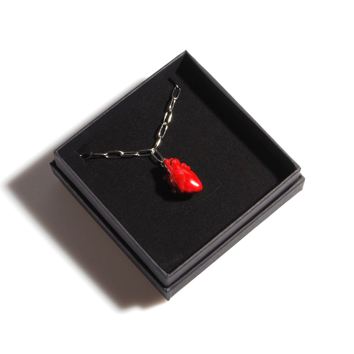 Collana Cuore Anatomico - Catena Rettangolare