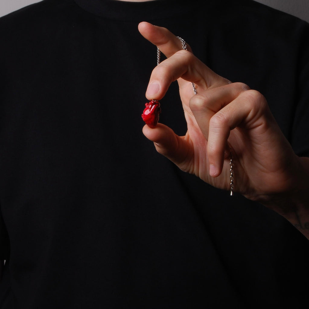 Collana Cuore Anatomico - Catena Sottile