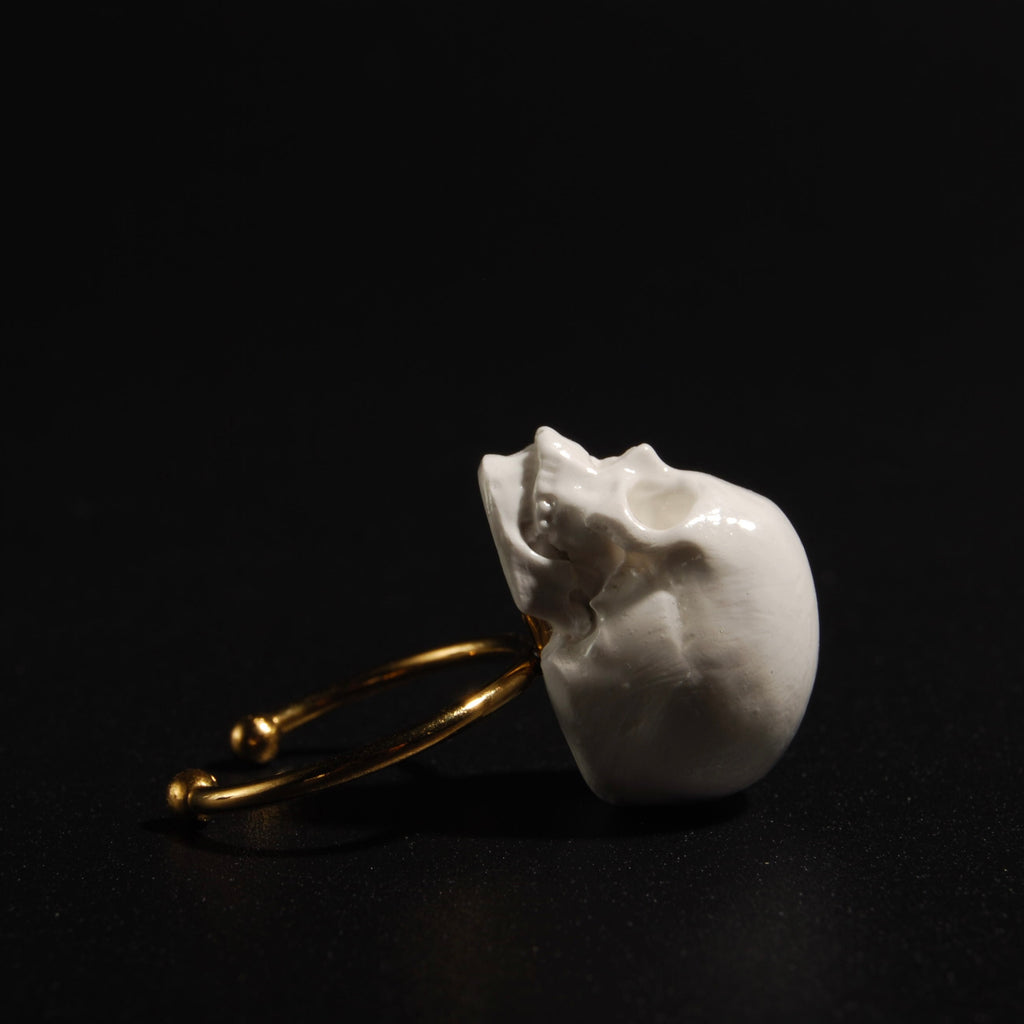 Anello Teschio - Base Sottile