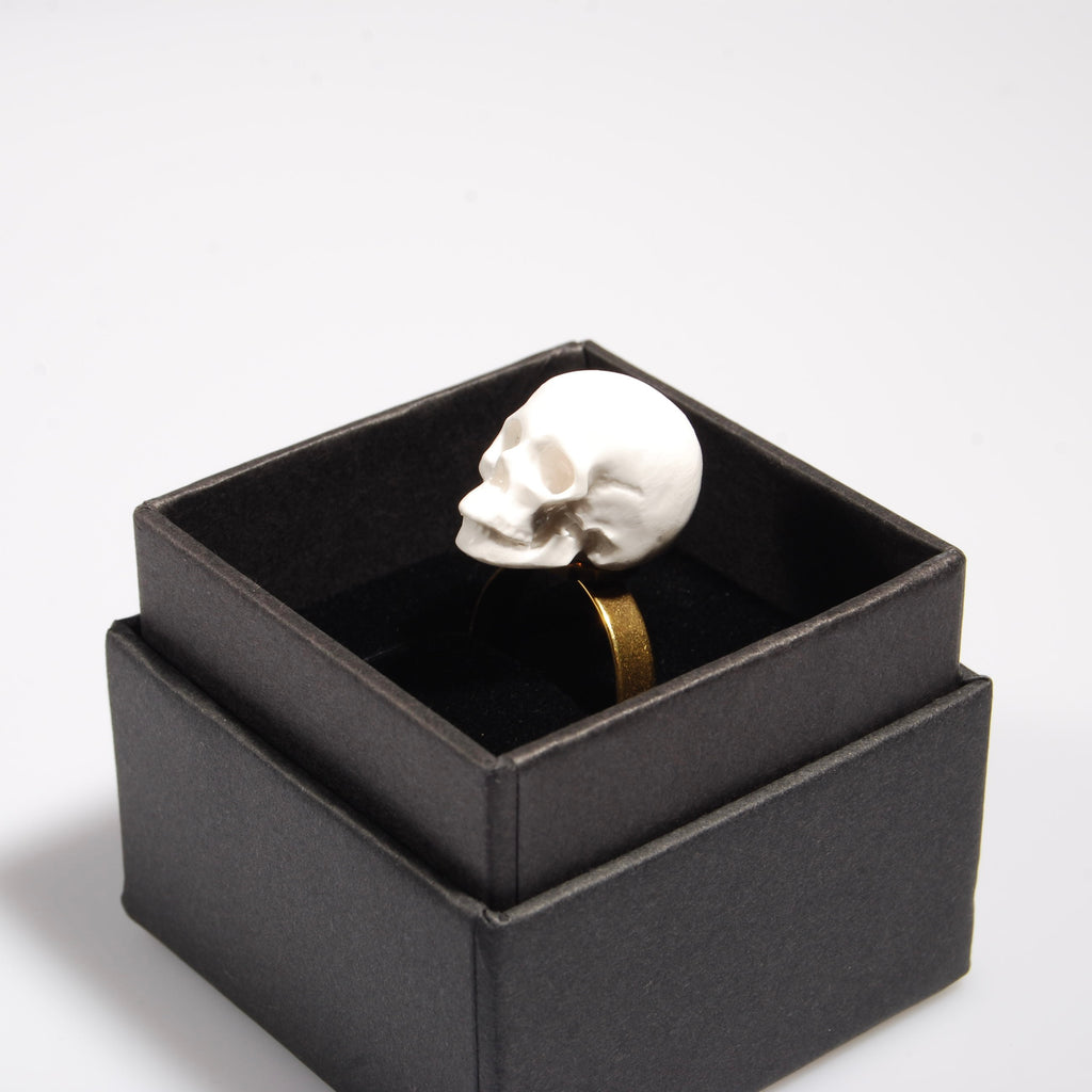 Anello Teschio - Base Piatta
