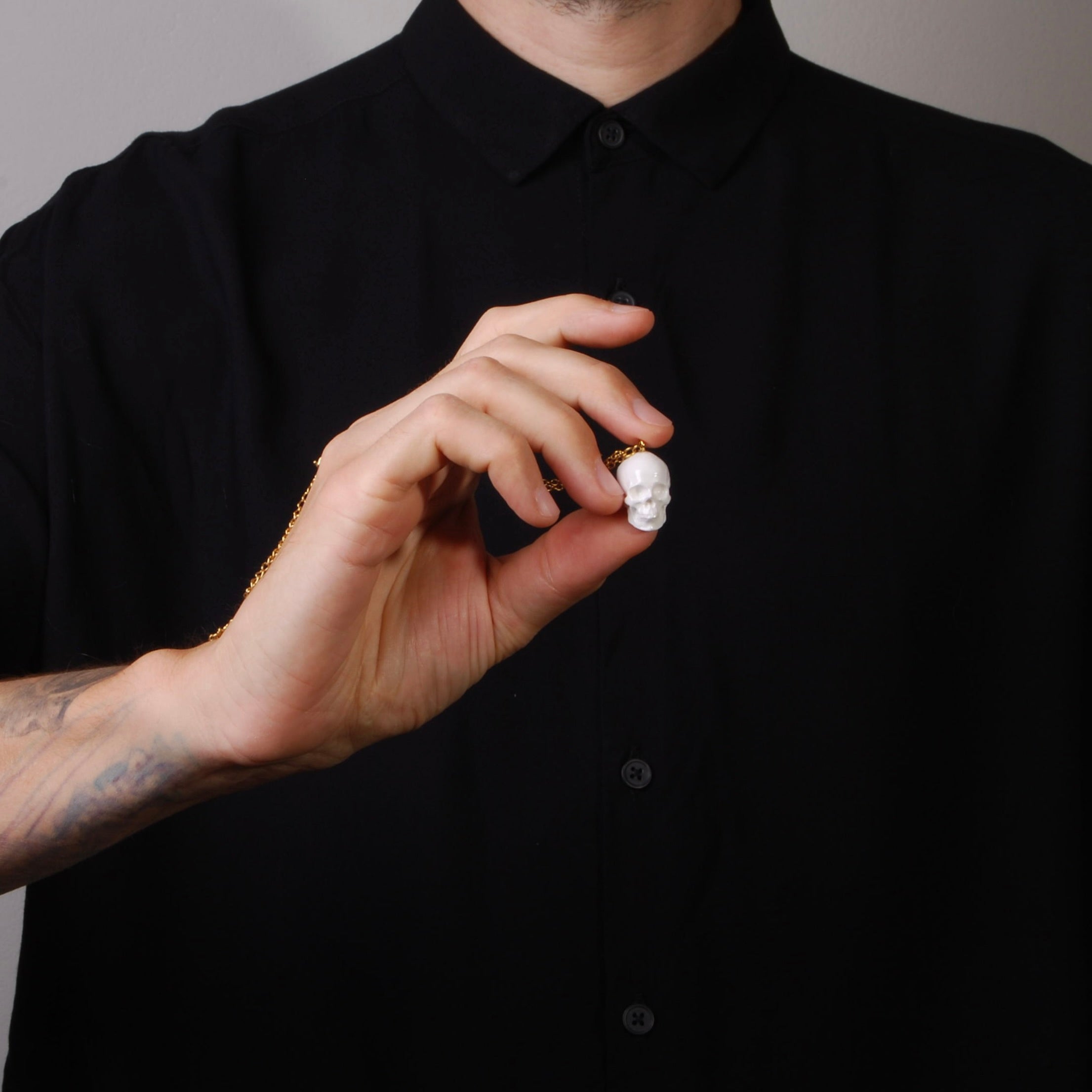 Collana Teschio - Catena Sottile