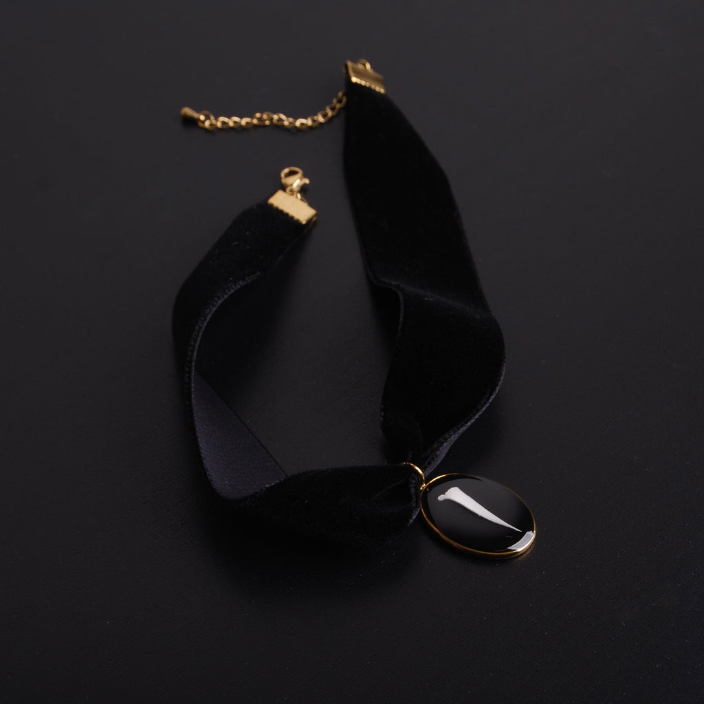 Choker Pendente Spina - Velluto Nero