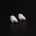 spillette a forma di cuore anatomico bianco